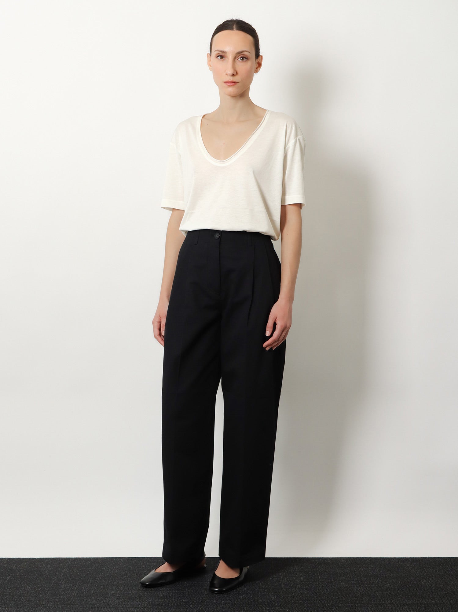 Toteme Women Relaxed Cotton Trousers TOTEME