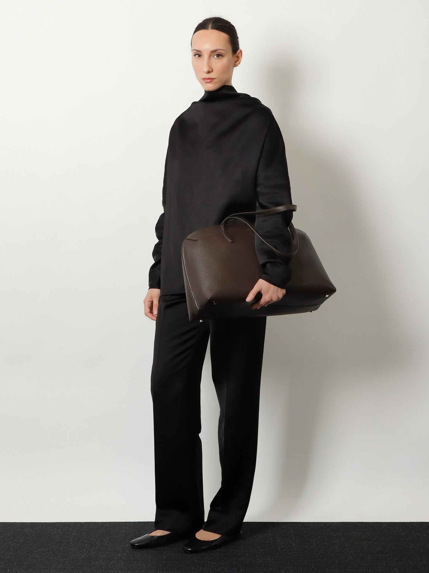 Toteme Women Suede Handbag With Engraved Logo On The Front TOTEME