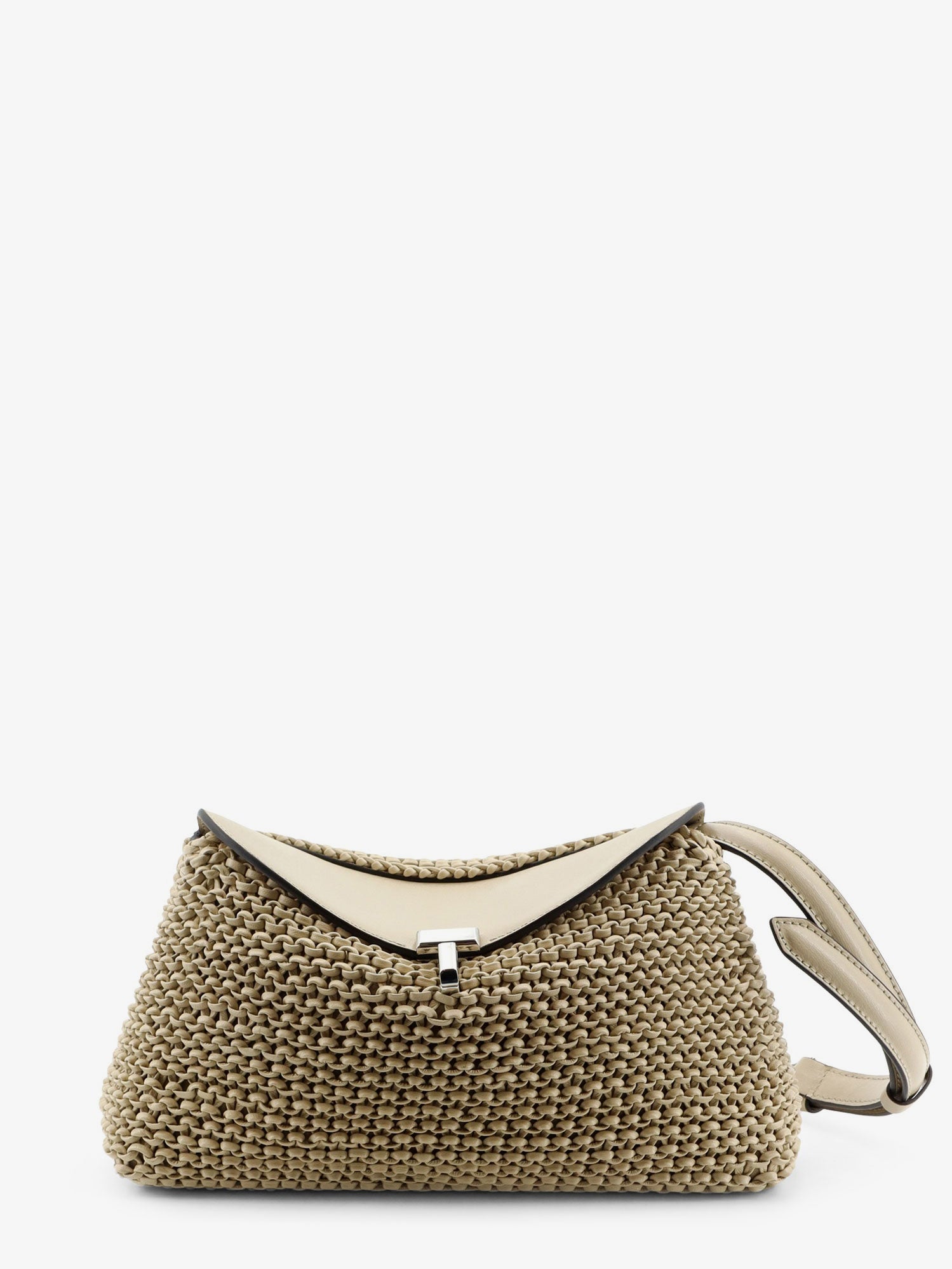 Toteme Women T-Lock Woven Leather Clutch TOTEME