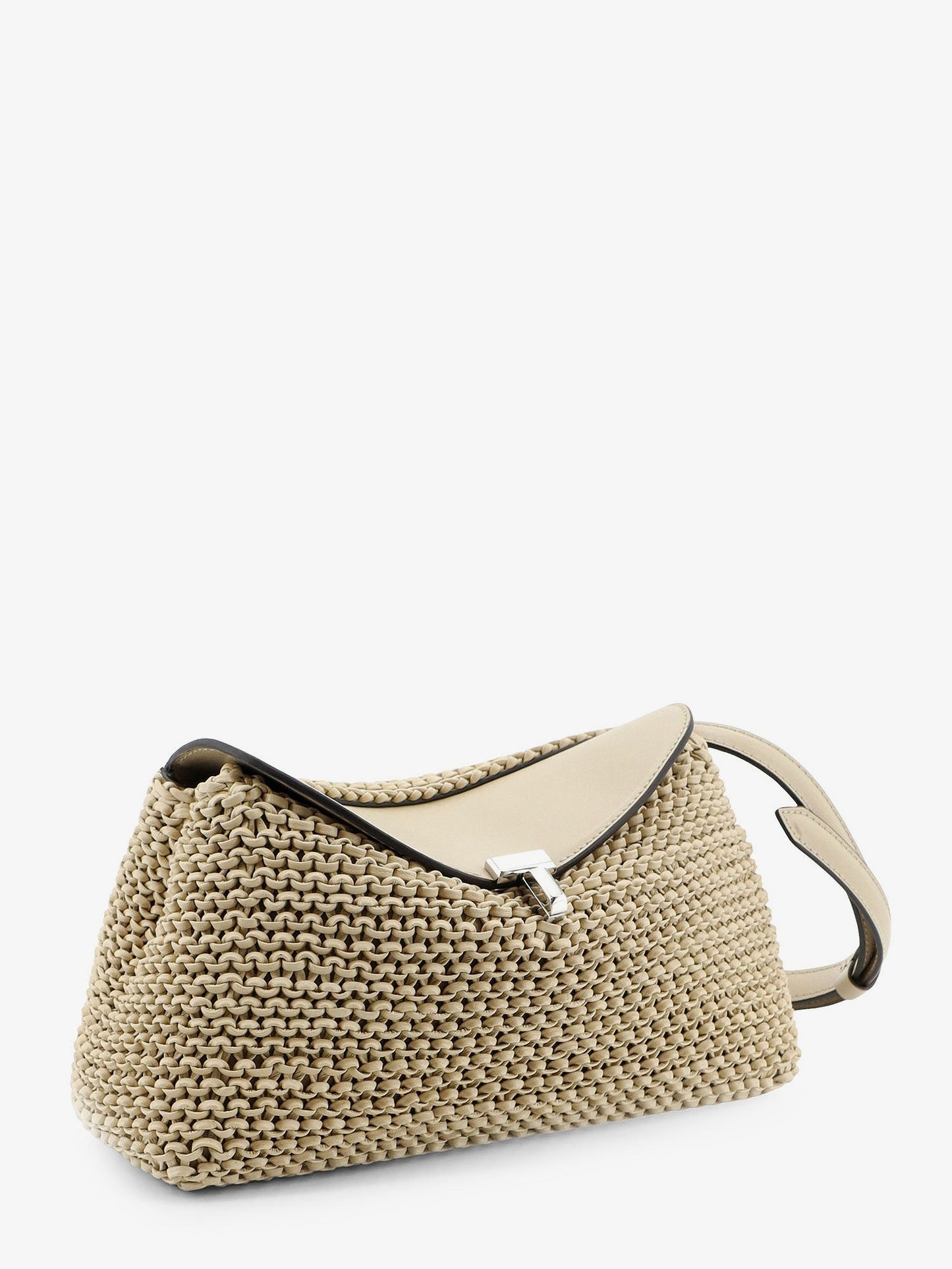 Toteme Women T-Lock Woven Leather Clutch TOTEME