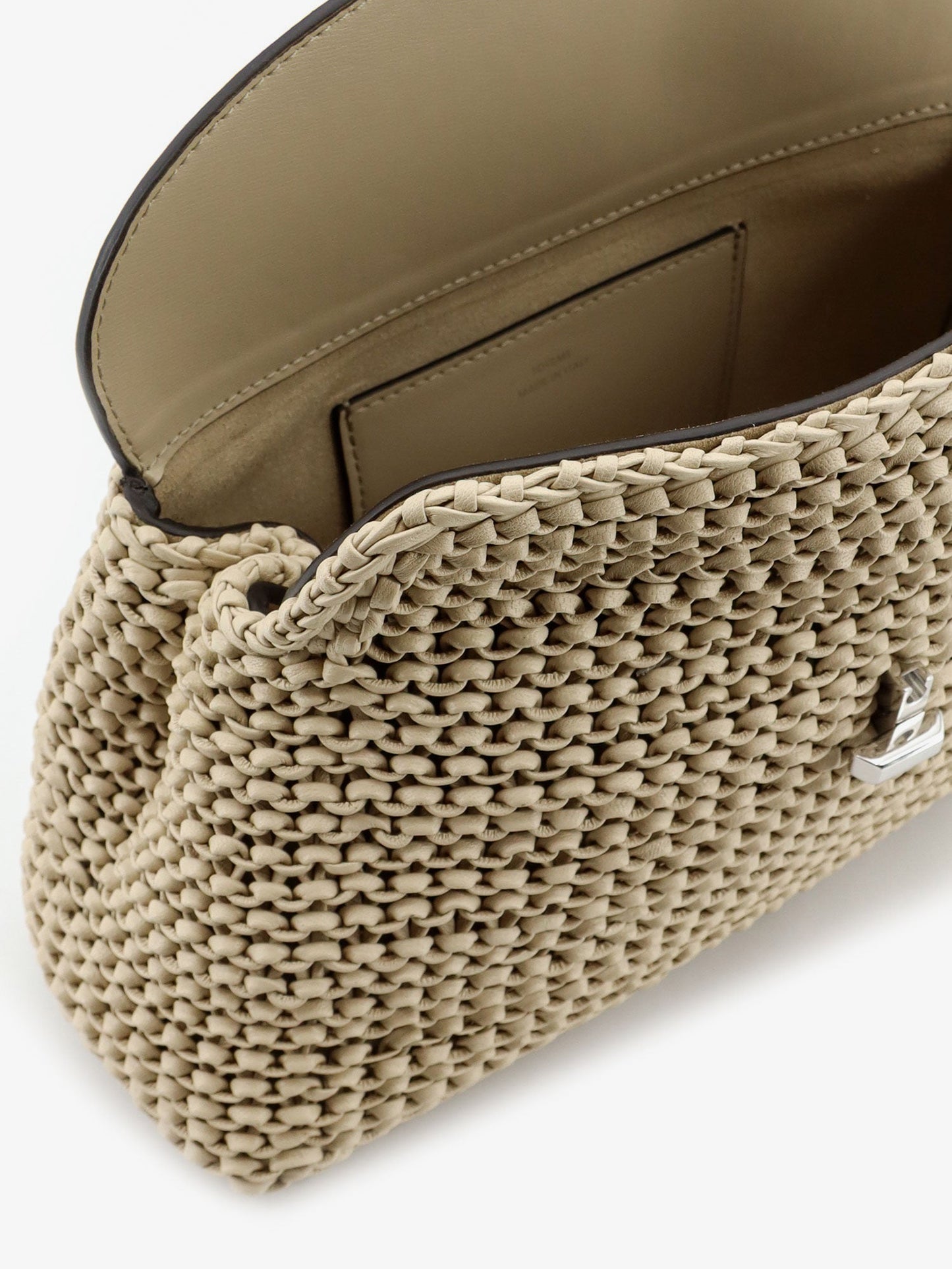Toteme Women T-Lock Woven Leather Clutch TOTEME