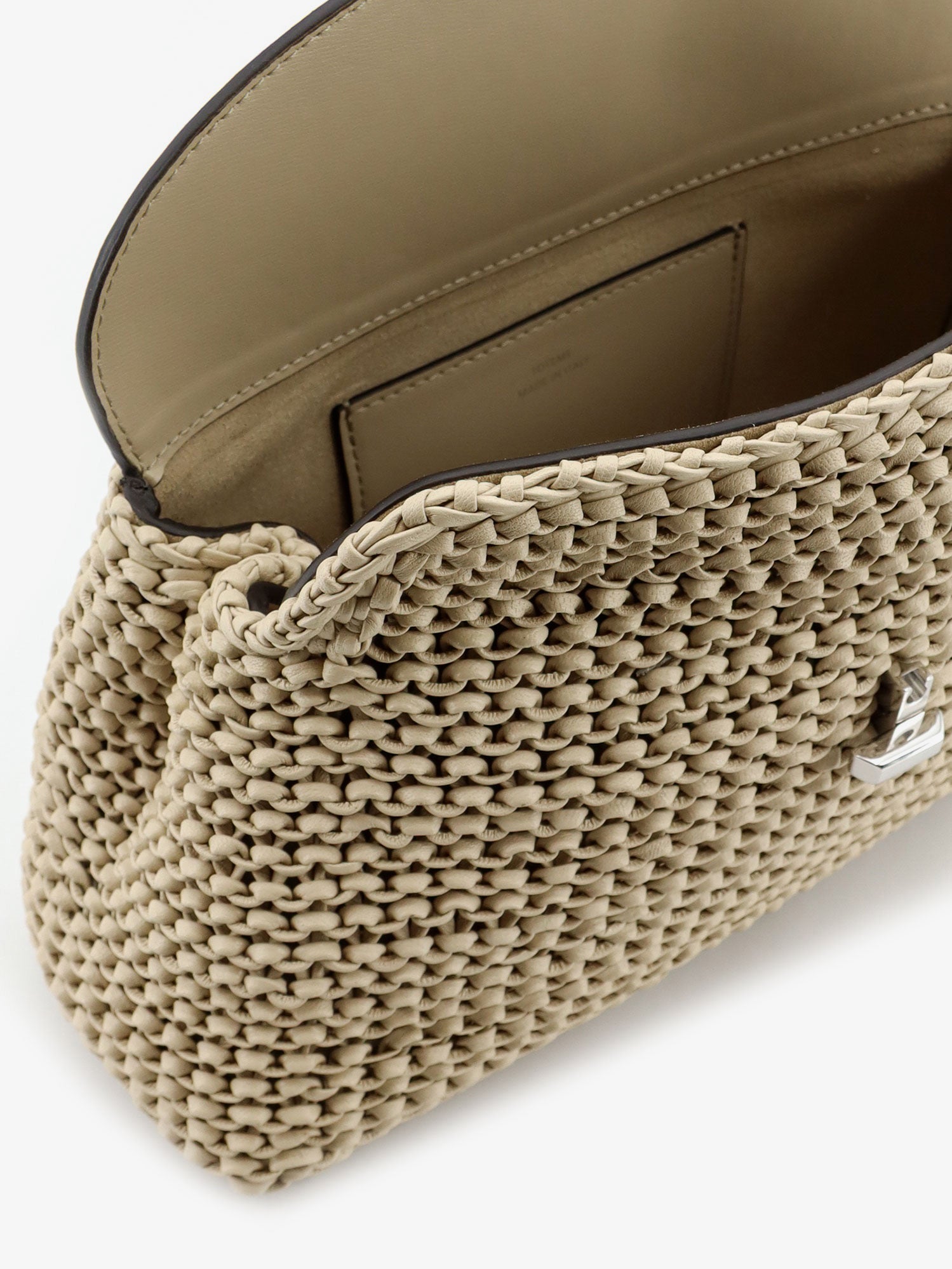 Toteme Women T-Lock Woven Leather Clutch TOTEME