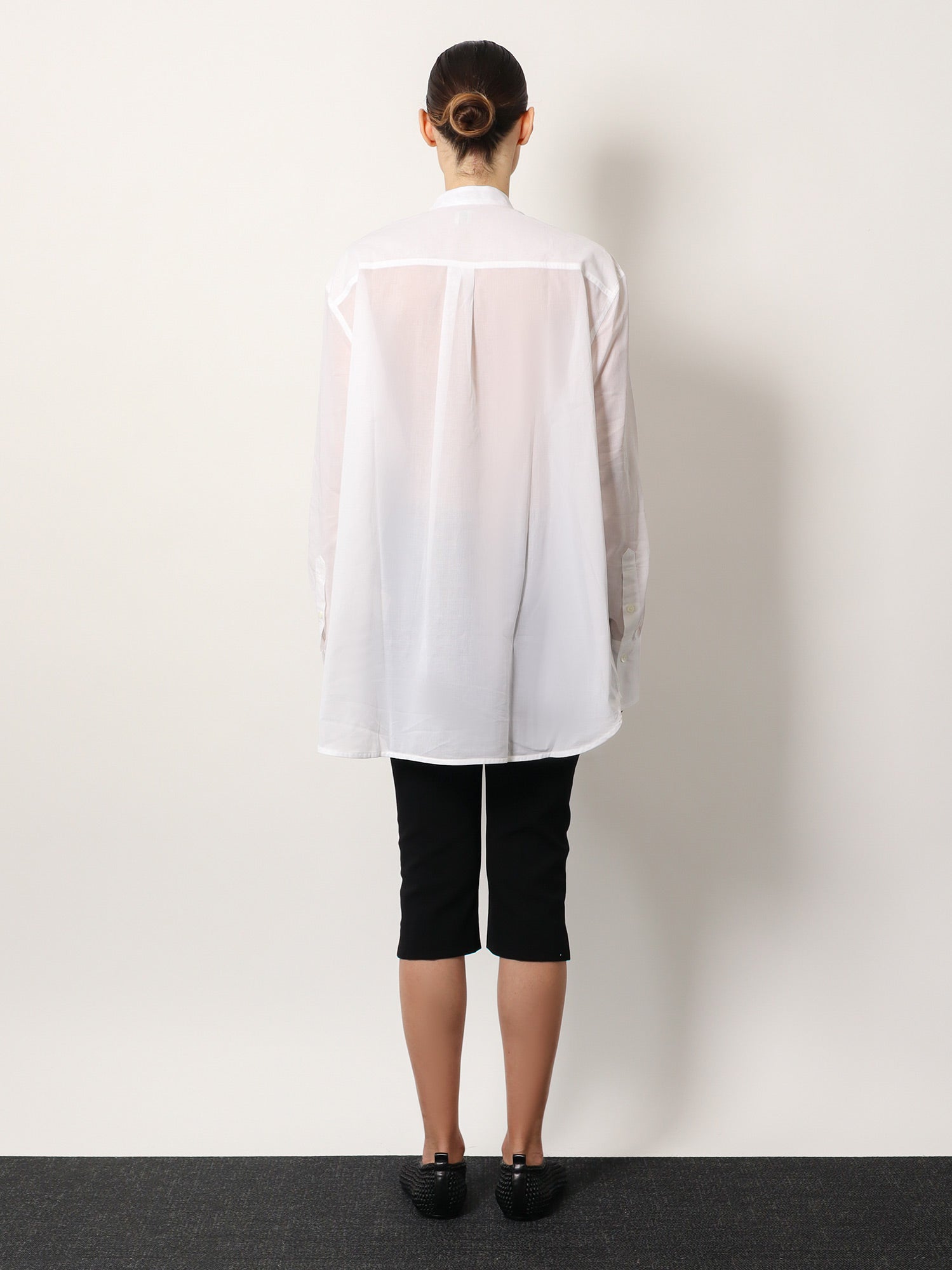 Toteme Women Stand Collar Organic Cotton Shirt TOTEME