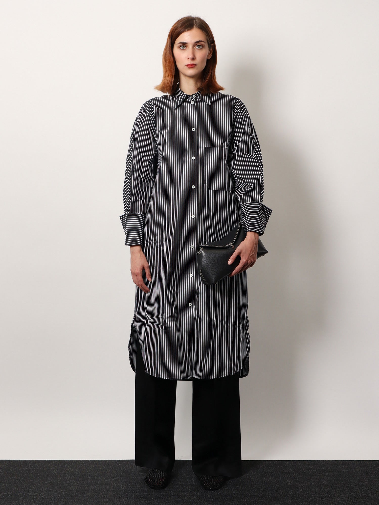 Toteme Women Striped Kimono-Sleeve Shirtdress TOTEME