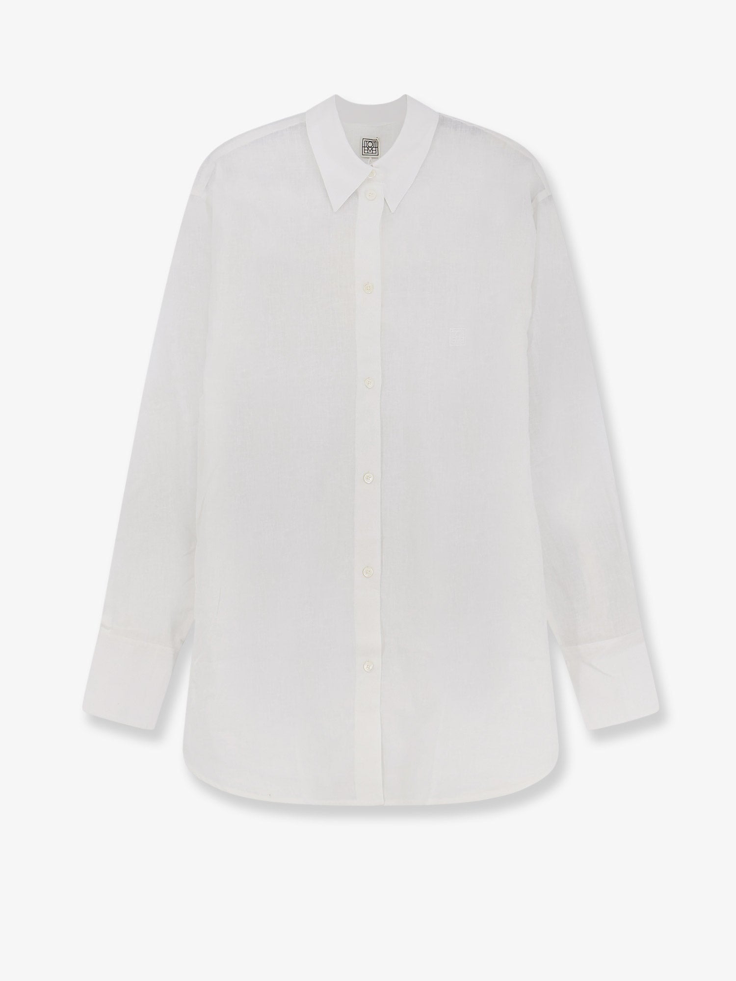 Toteme Women Oversized Summer Cotton And Linen Shirt TOTEME