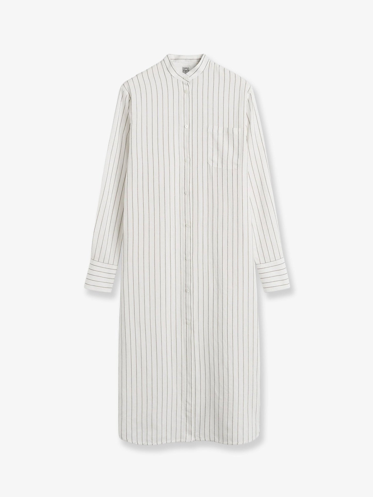 Toteme Women Striped Summer Viscose, Silk And Cotton Dress TOTEME