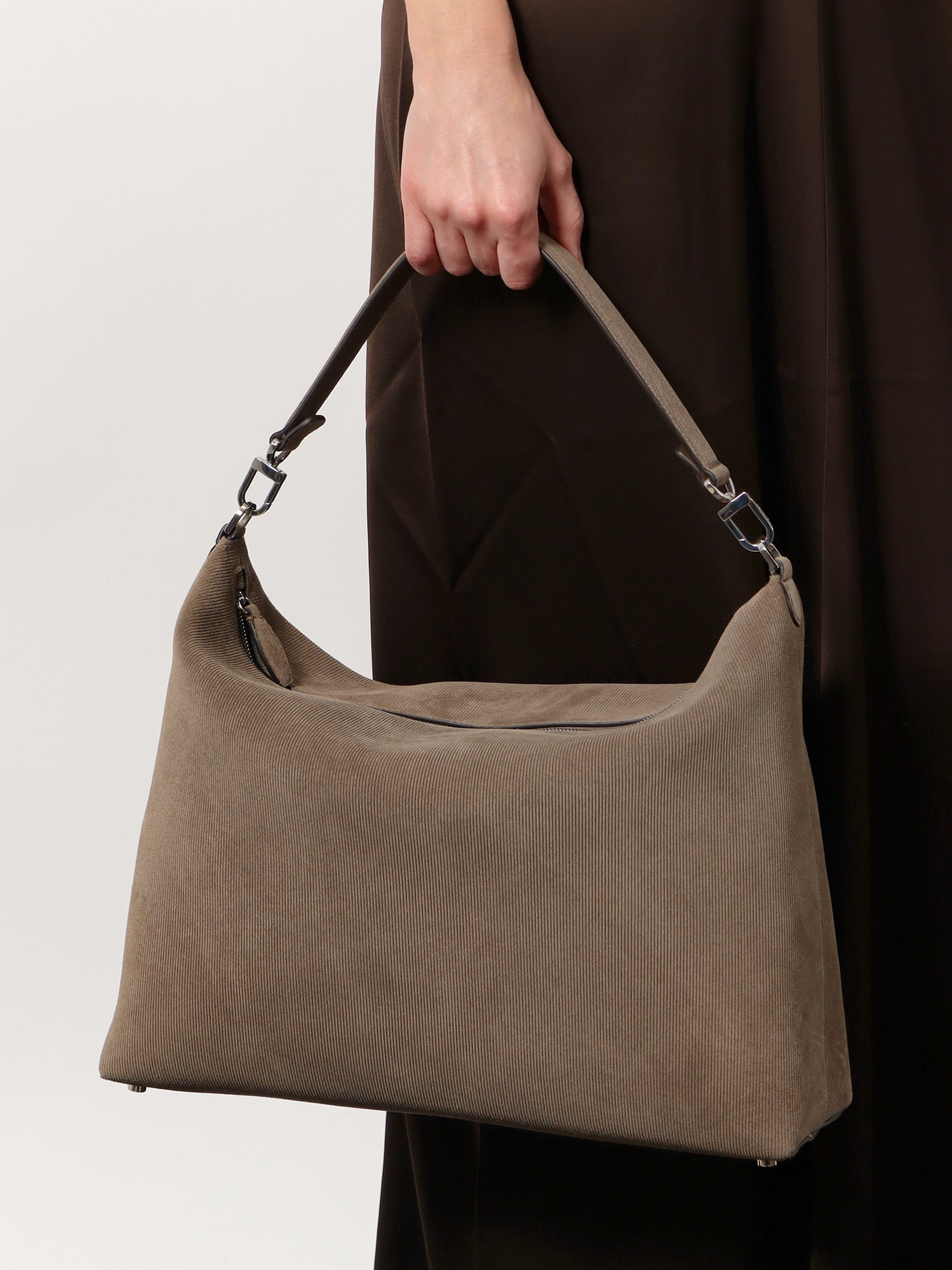 Toteme Women Bevel Corduroy Shoulder Bag TOTEME