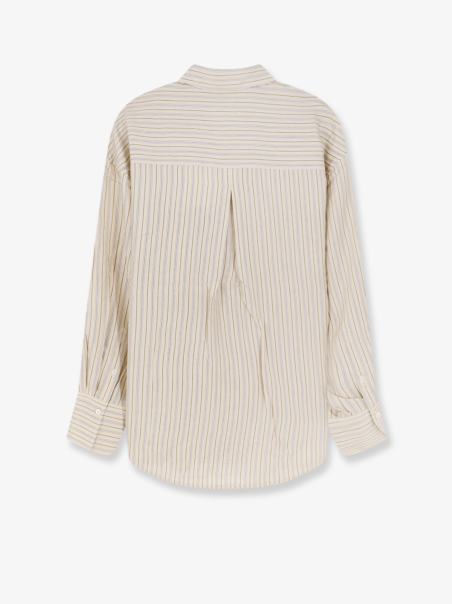 Toteme Women Oversized Striped Silk Shirt TOTEME
