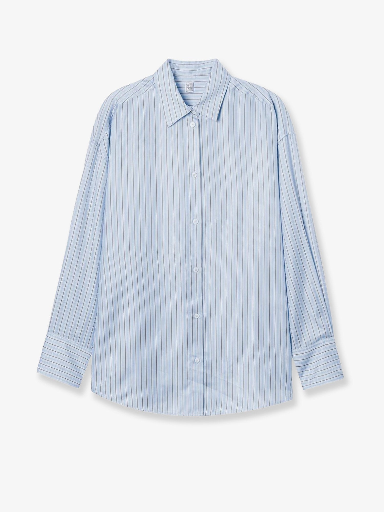 Toteme Women Silk Shirt With Striped Pattern TOTEME