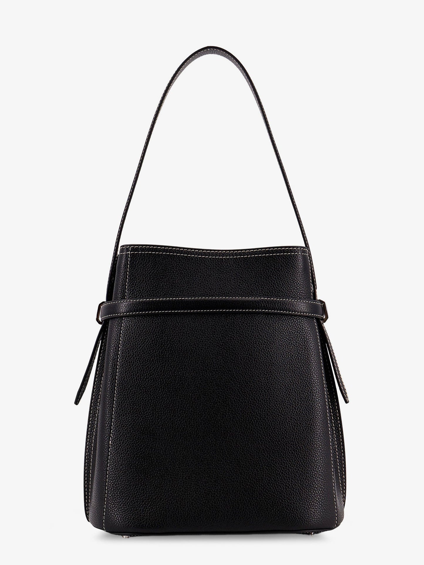 Toteme Women Hammered Leather Bucket Bag With Strap On The Front TOTEME