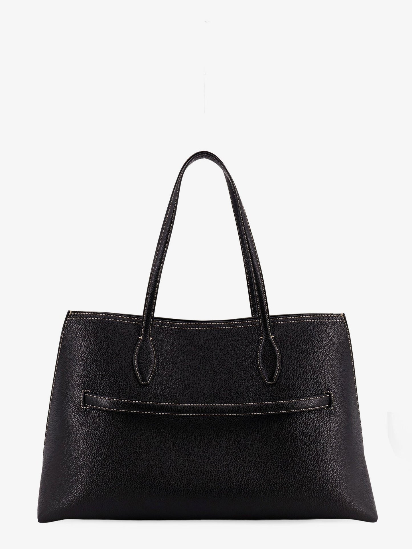 Toteme Women Leather Shoulder Bag With Lettering Logo On The Front TOTEME