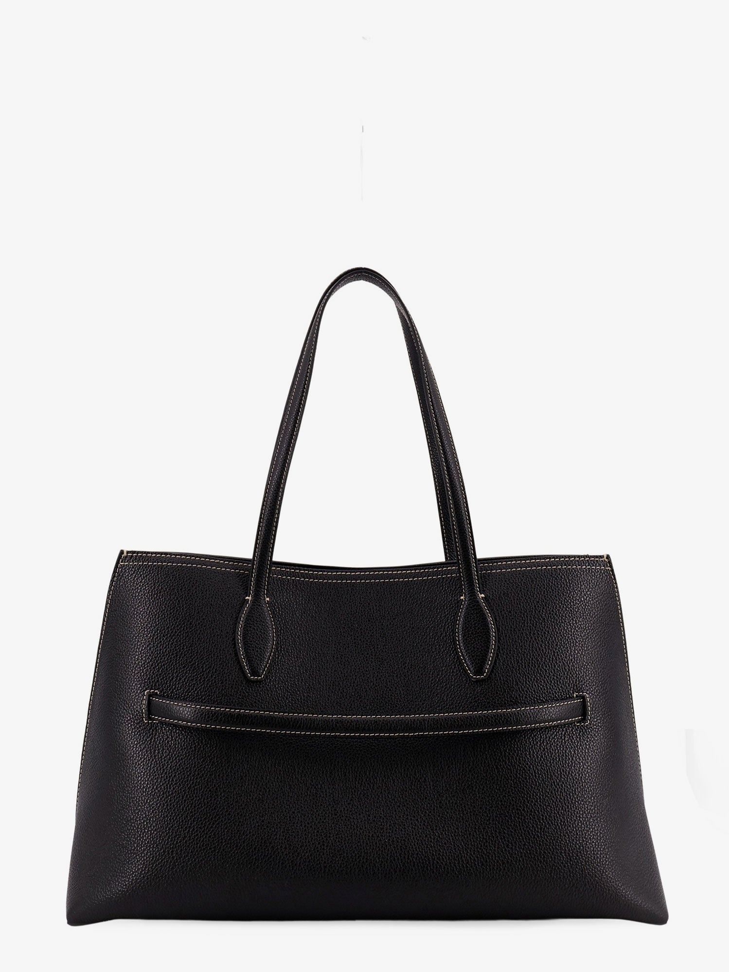 Toteme Women Leather Shoulder Bag With Lettering Logo On The Front TOTEME