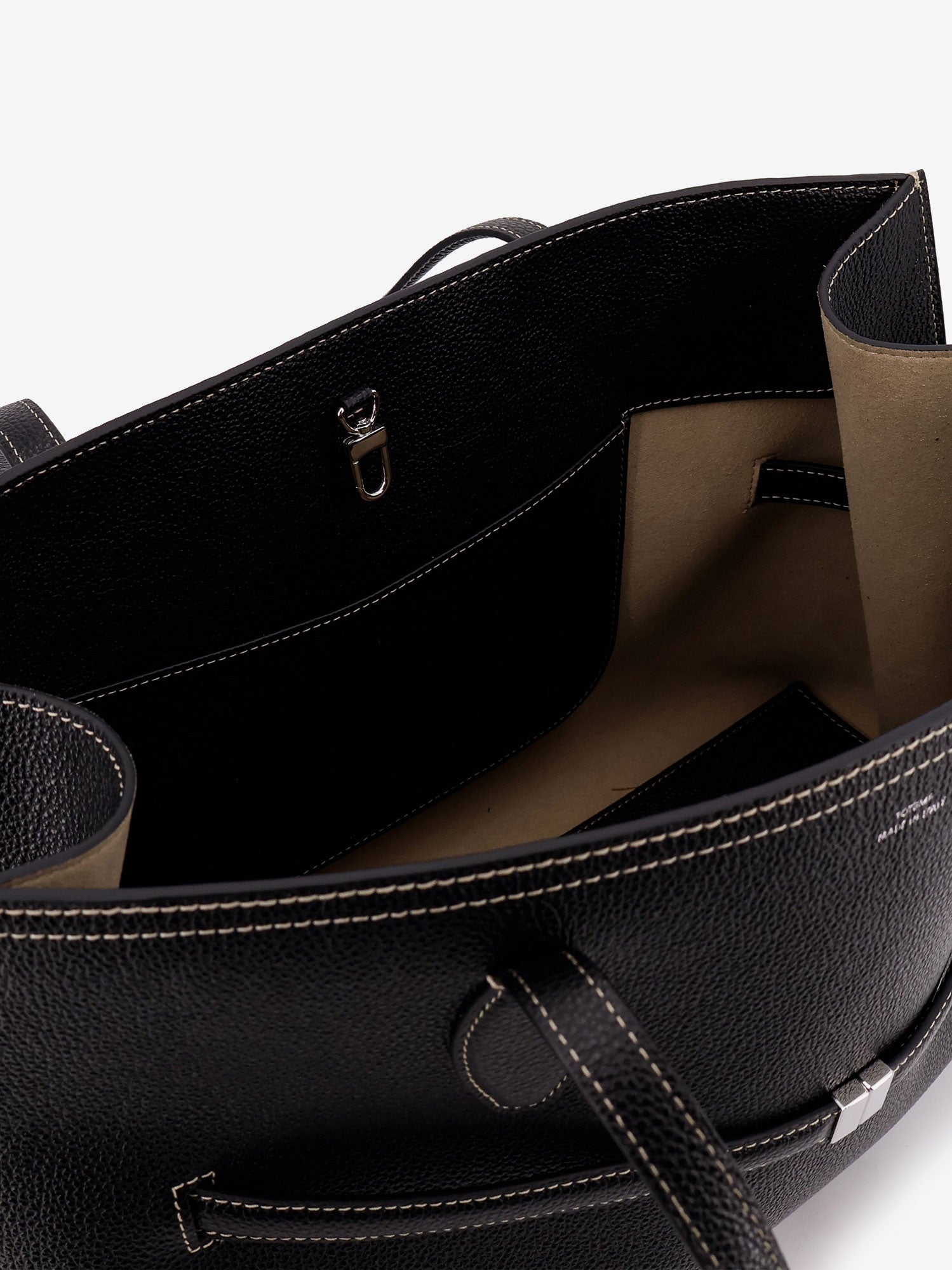 Toteme Women Leather Shoulder Bag With Lettering Logo On The Front TOTEME