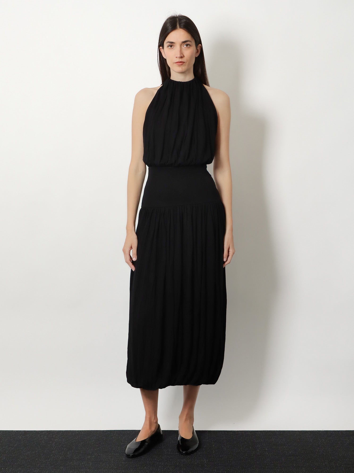 Toteme Women Soft Gathered Viscose Dress TOTEME