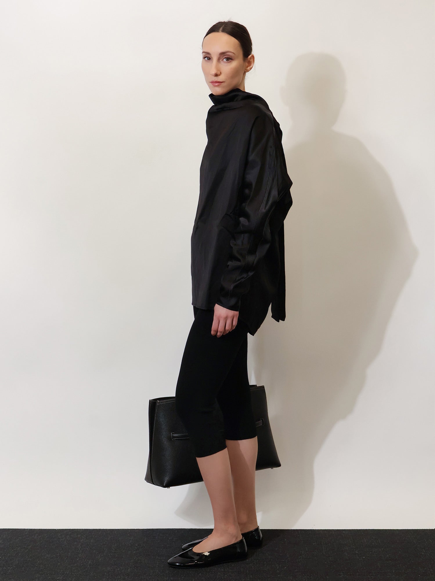 Toteme Women Cowl Neck Viscose And Linen Shirt TOTEME