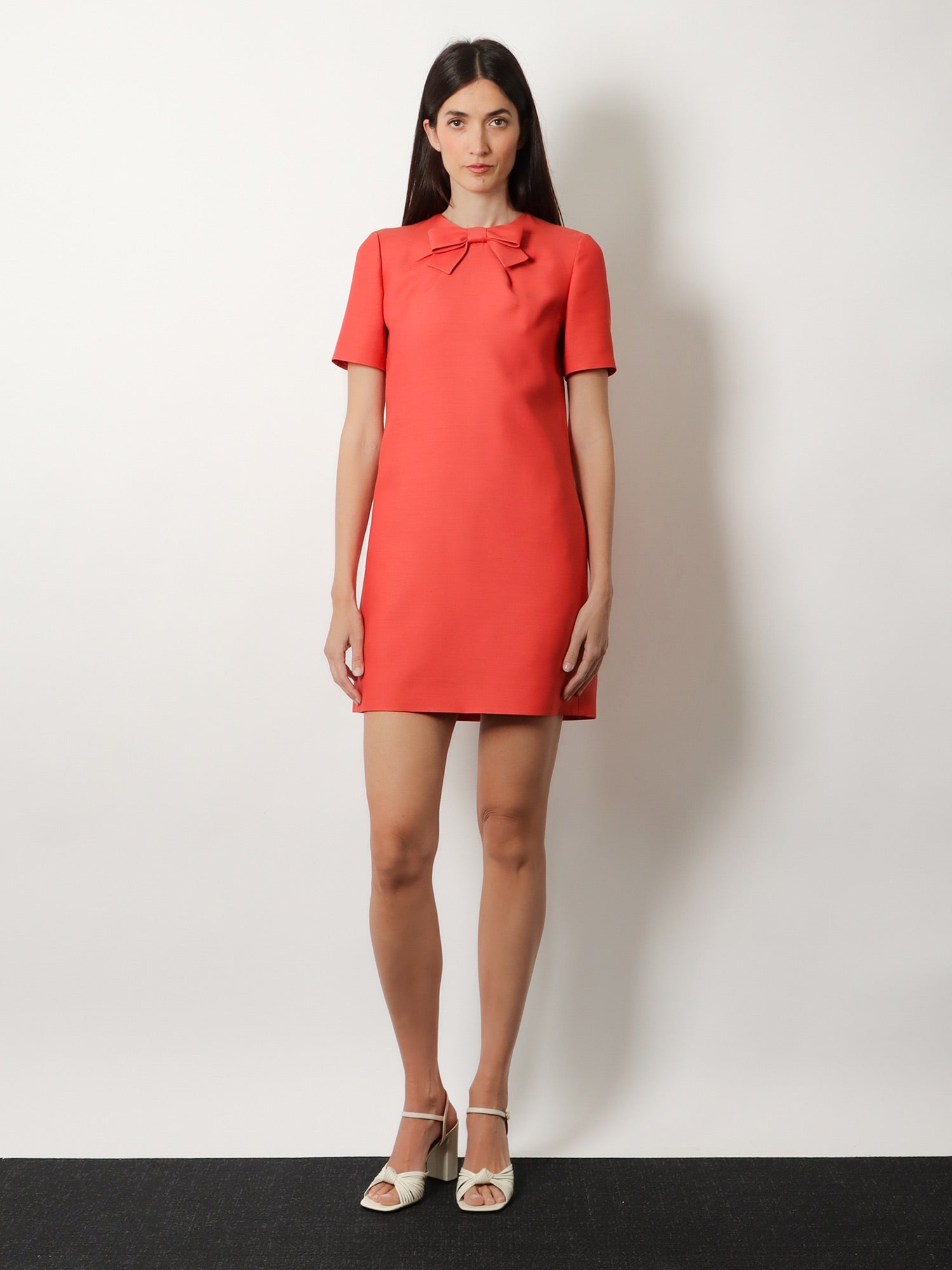 Valentino Women Wool And Silk Blend Short Dress VALENTINO