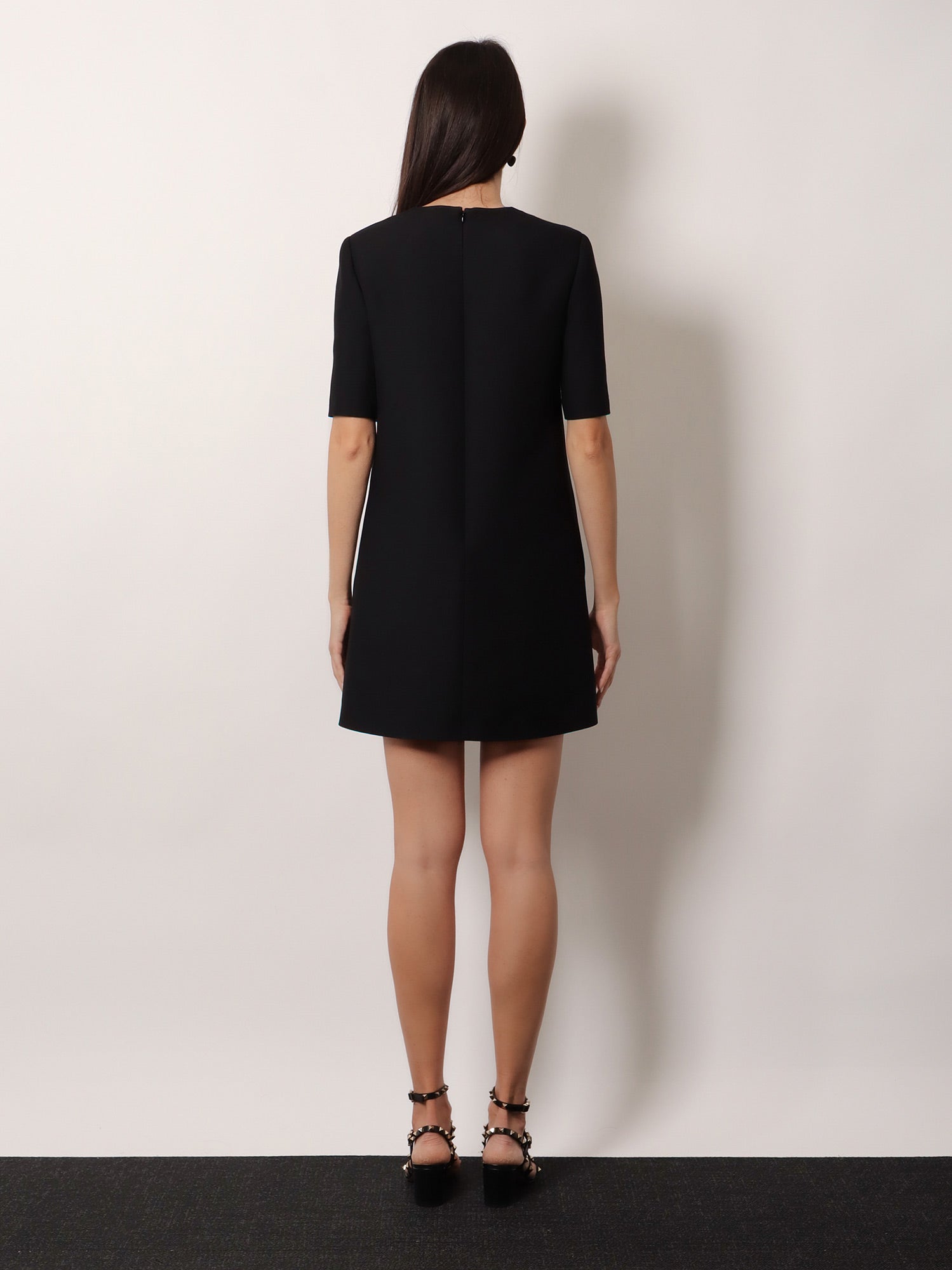 Valentino Women Virgin Wool And Silk Mini Dress VALENTINO