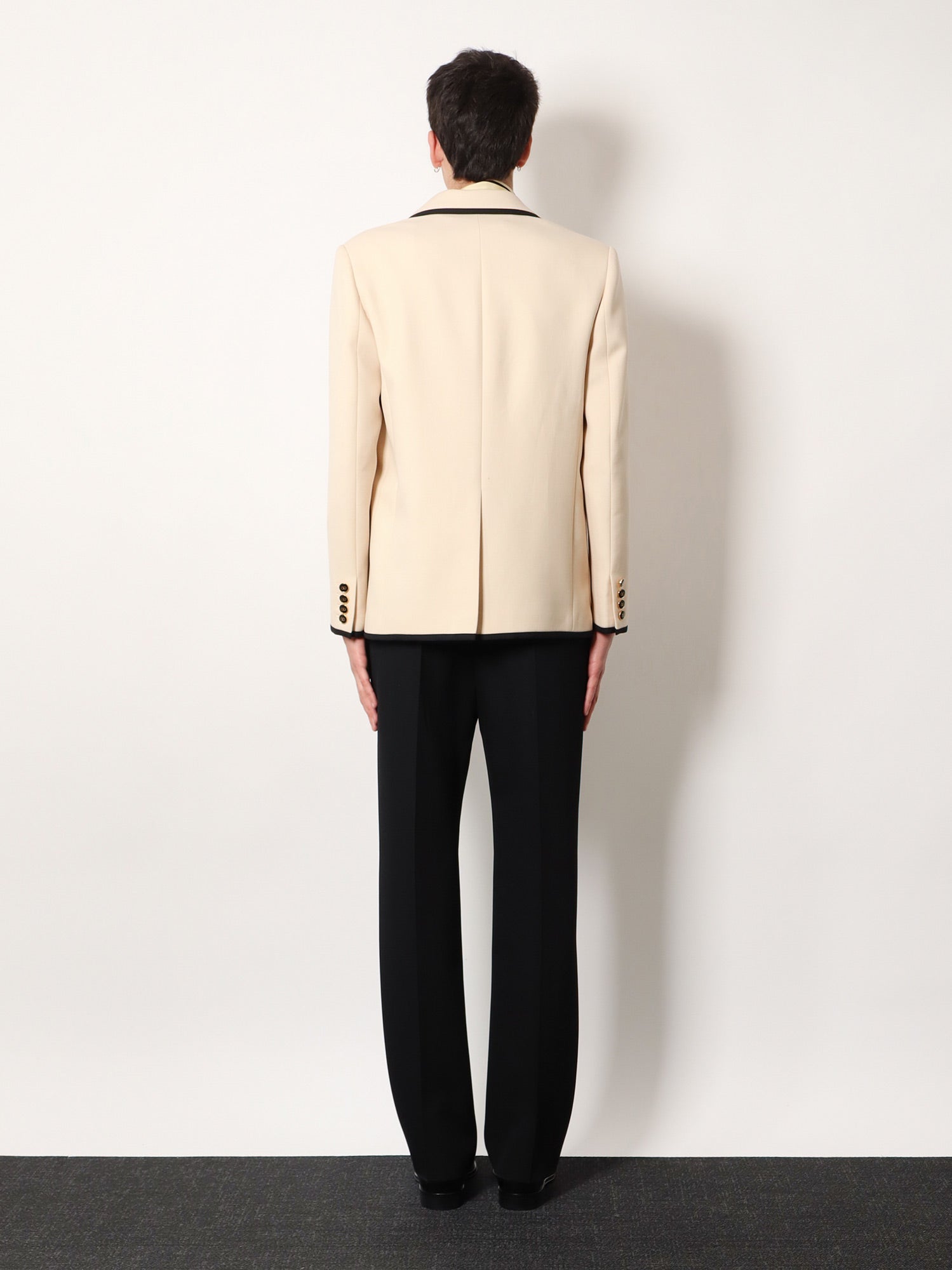 Valentino Men Single-Breasted Virgin Wool Blazer VALENTINO