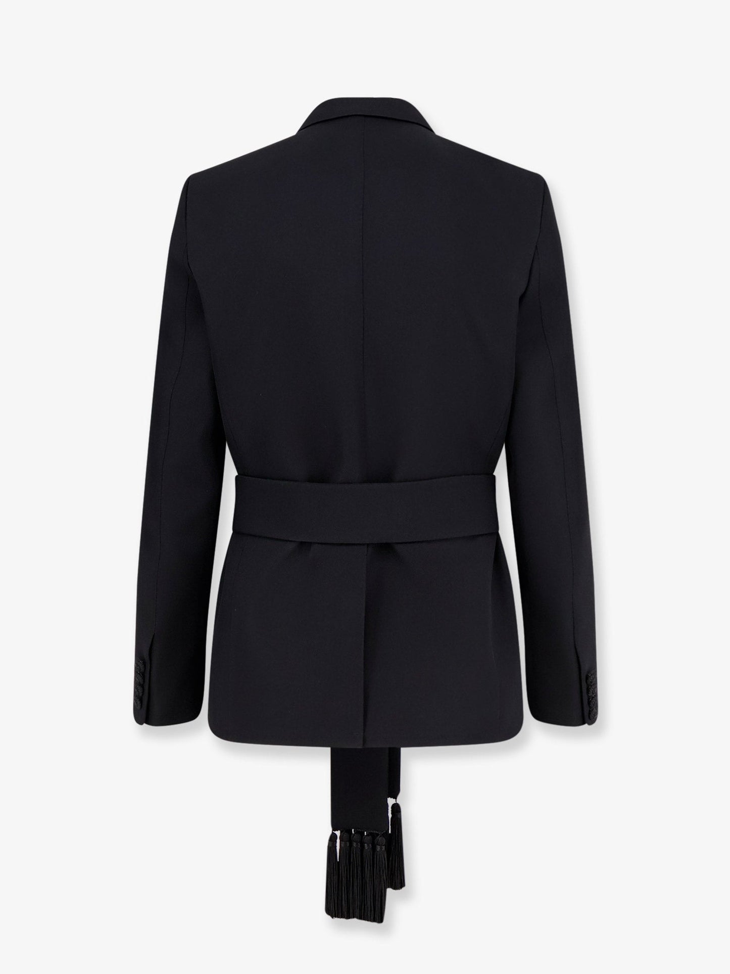 Valentino Men Virgin Wool Blazer With Belt VALENTINO