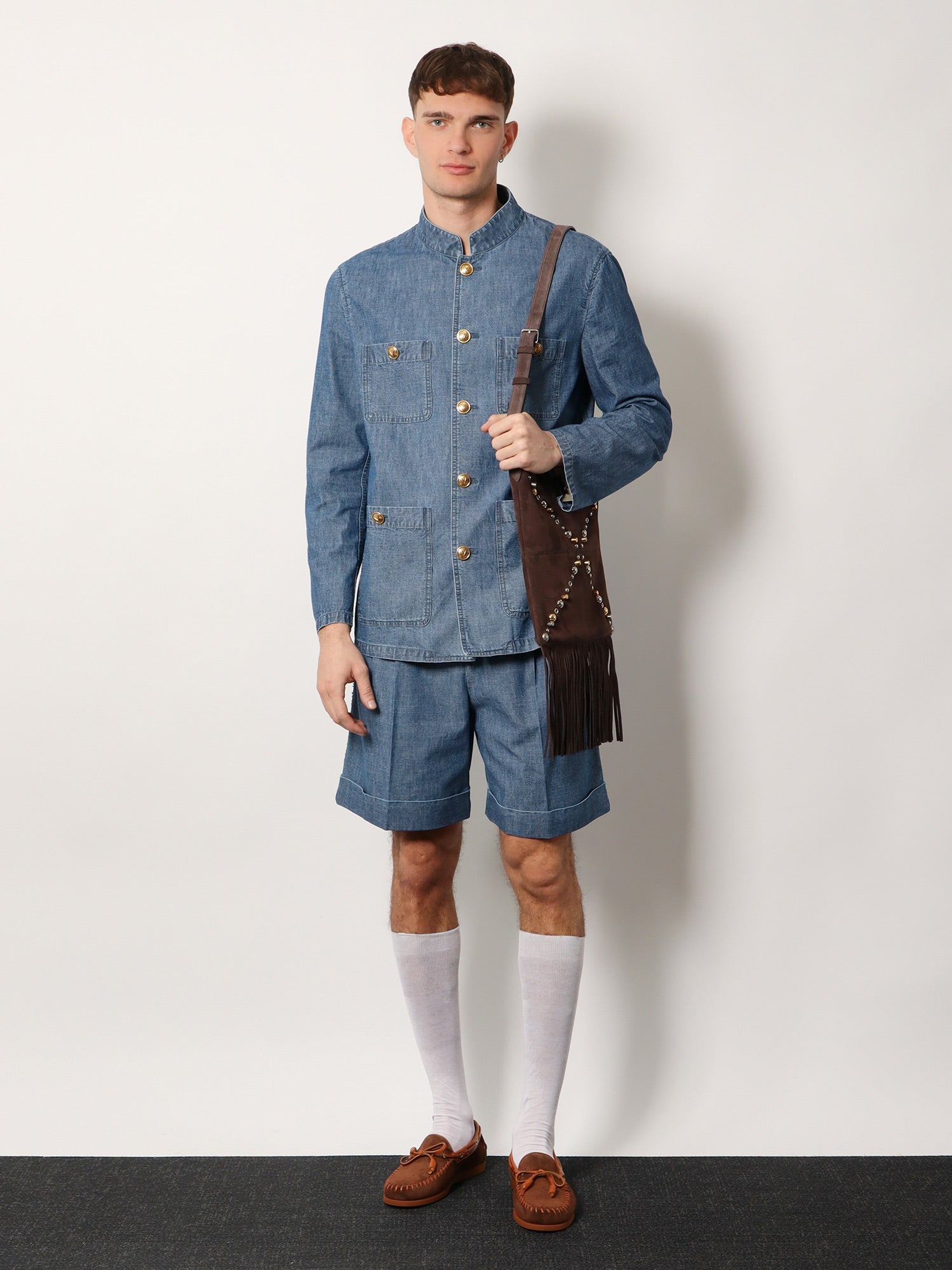 Valentino Men Valentino Denim Shorts VALENTINO