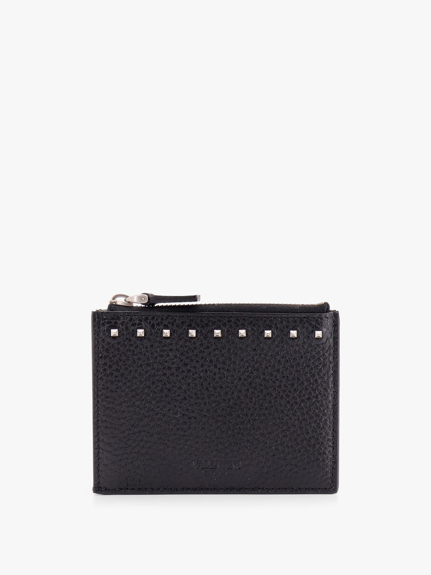Valentino Garavani Men Valentino Garavani Rockstud Leather Card Holder VALENTINO GARAVANI