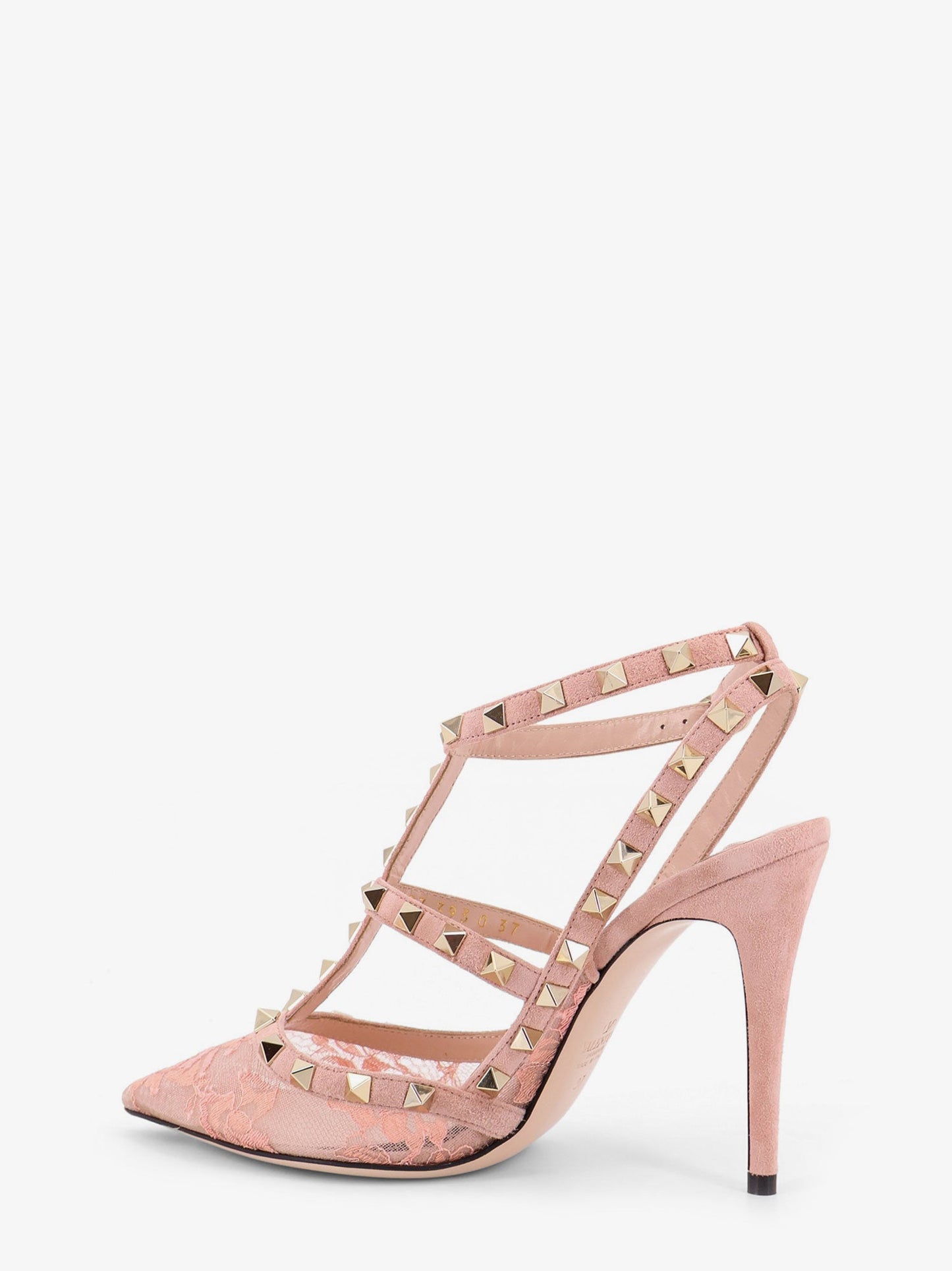 Valentino Garavani Women Rockstud Suede And Lace Pumps VALENTINO GARAVANI