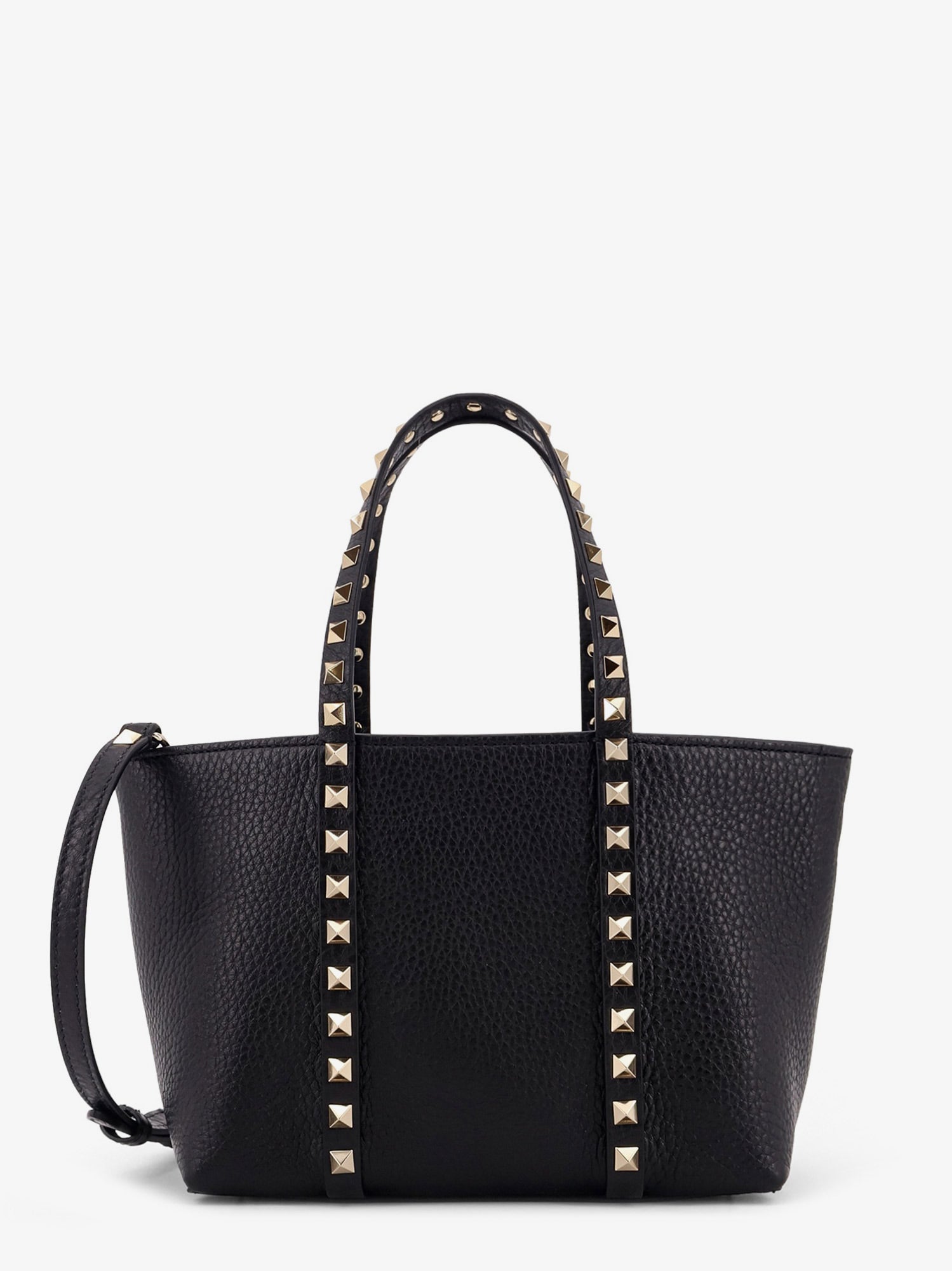 Valentino Garavani Women Valentino Garavani Rockstud Leather Shopping Bag VALENTINO GARAVANI