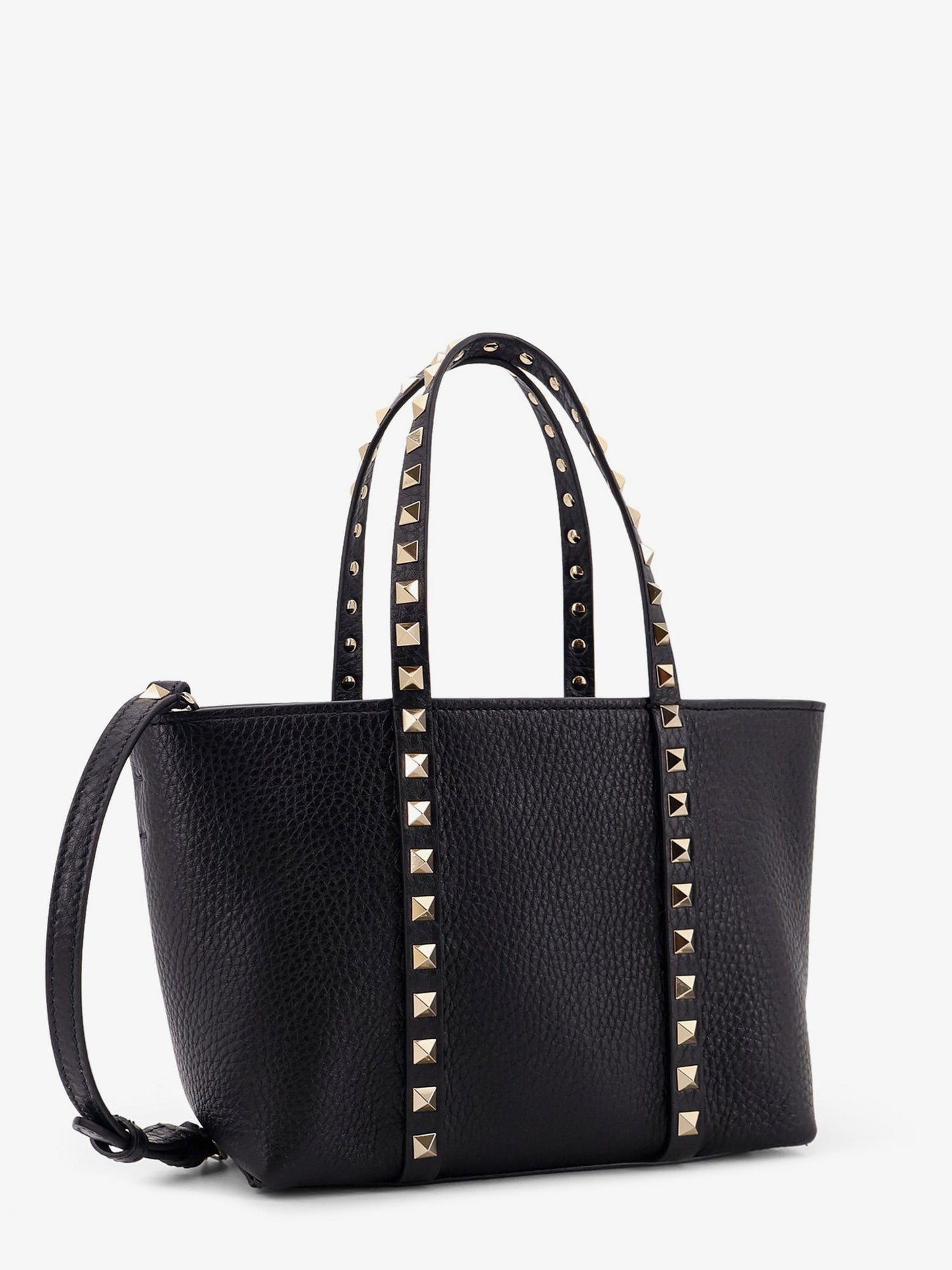 Valentino Garavani Women Valentino Garavani Rockstud Leather Shopping Bag VALENTINO GARAVANI