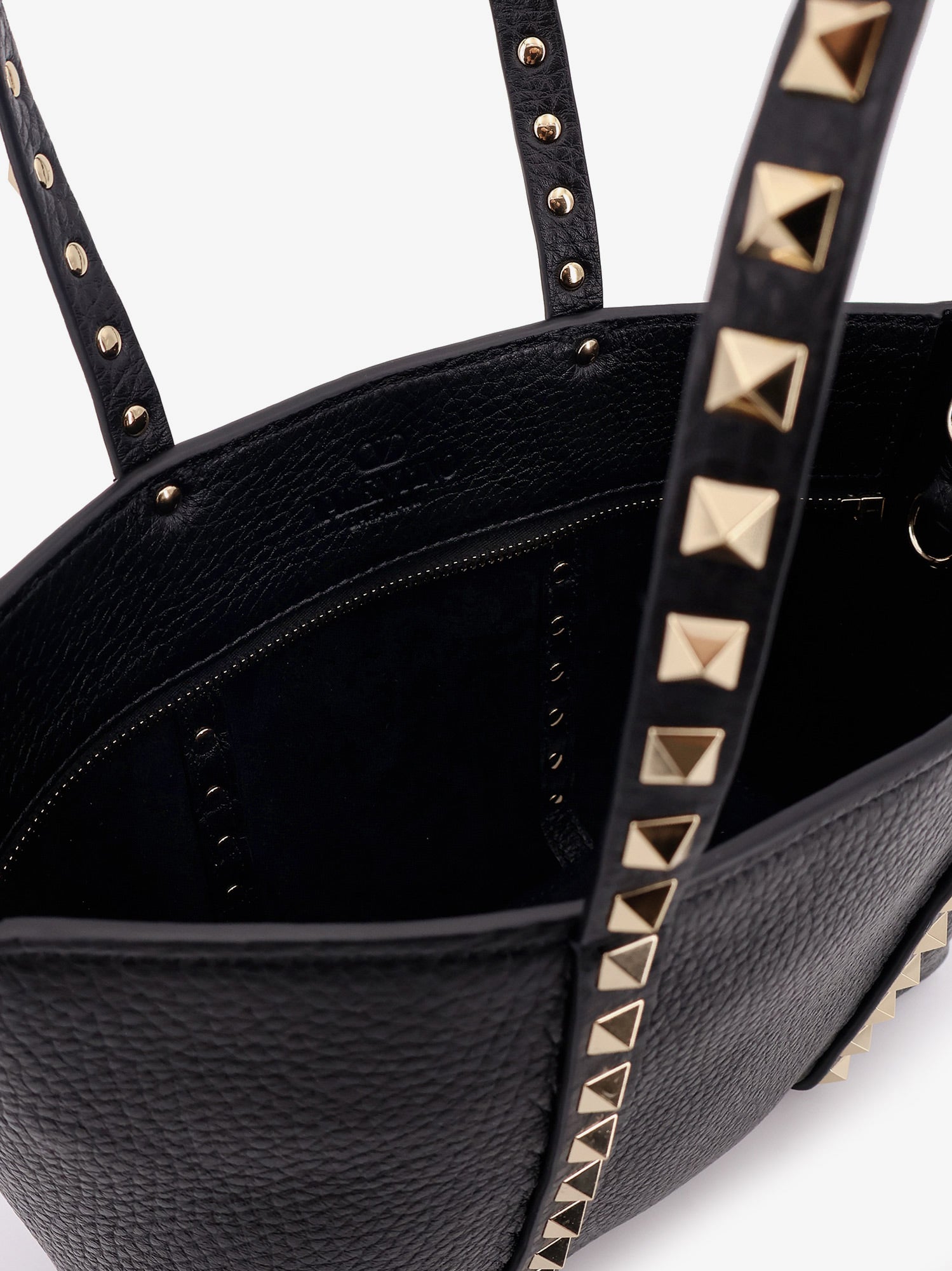 Valentino Garavani Women Valentino Garavani Rockstud Leather Shopping Bag VALENTINO GARAVANI