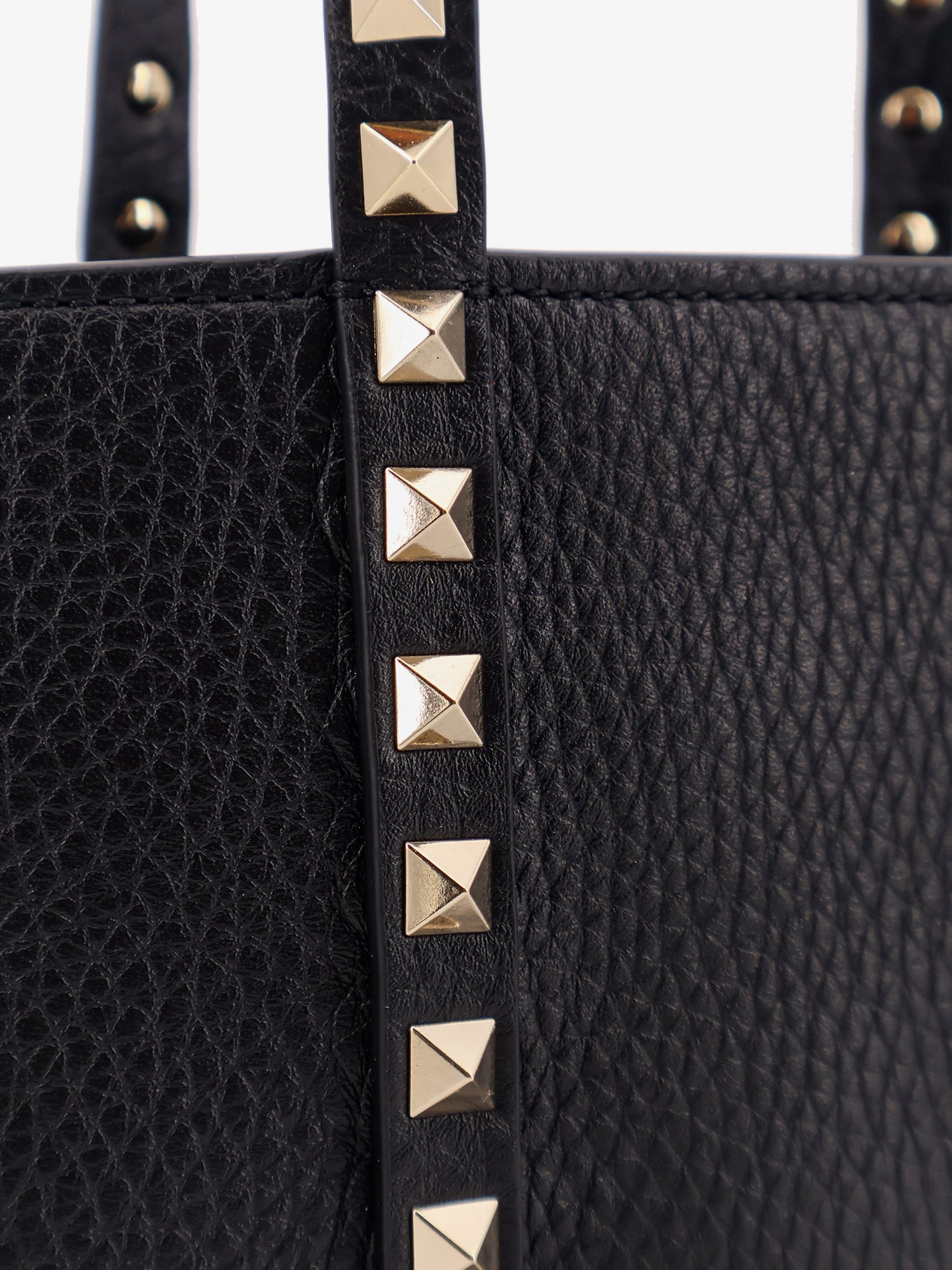 Valentino Garavani Women Valentino Garavani Rockstud Leather Shopping Bag VALENTINO GARAVANI