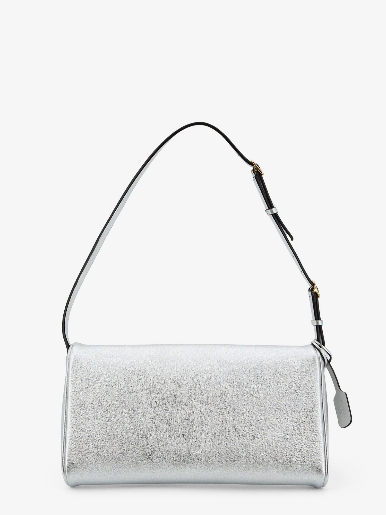 Valentino Garavani Women Devain Laminated Leather Shoulder Bag VALENTINO GARAVANI