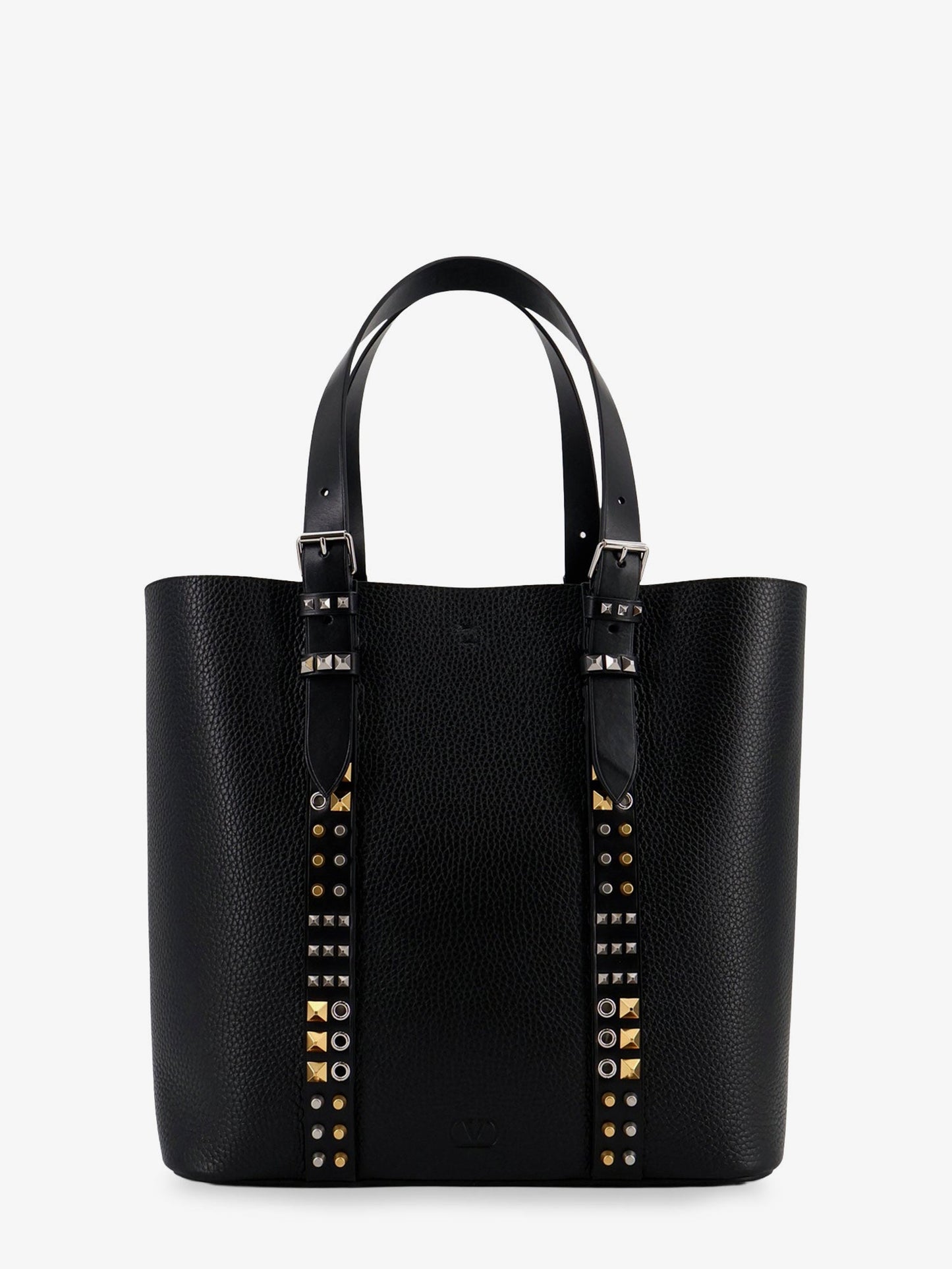 Valentino Garavani Men Leather Shoulder Bag With Iconic Studs VALENTINO GARAVANI