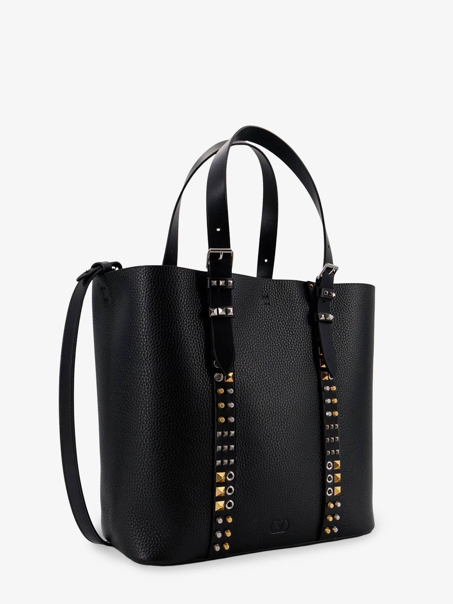 Valentino Garavani Men Leather Shoulder Bag With Iconic Studs VALENTINO GARAVANI