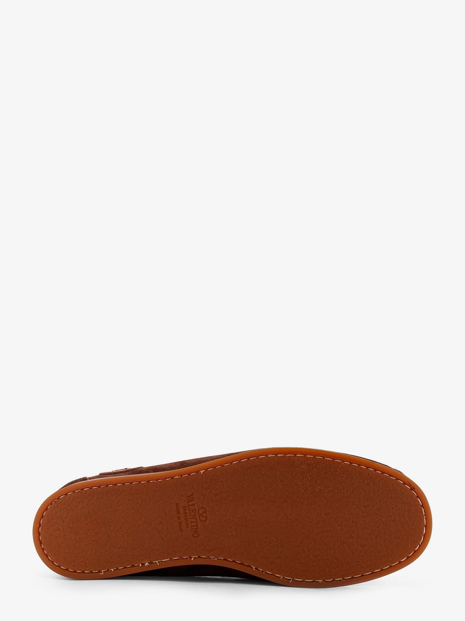 Valentino Garavani Men Palm Avenue Leather And Suede Boat Shoe VALENTINO GARAVANI