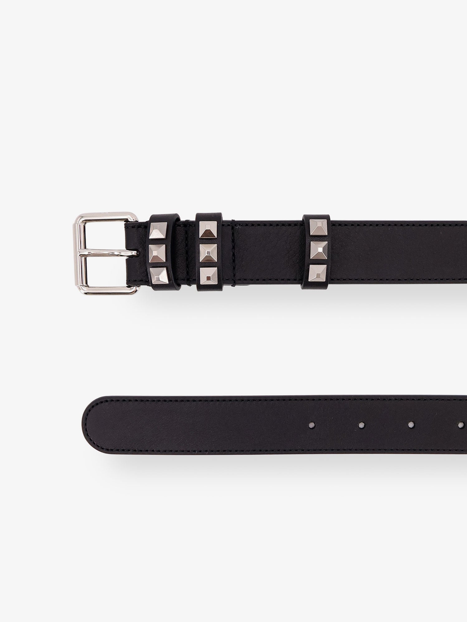 Valentino Garavani Men Flaneuse Leather Belt With Iconic Studs VALENTINO GARAVANI