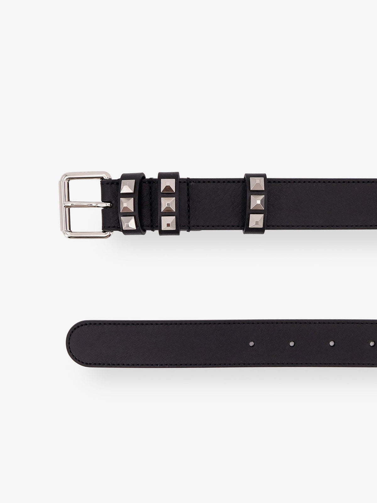 Valentino Garavani Men Flaneuse Leather Belt With Iconic Studs VALENTINO GARAVANI
