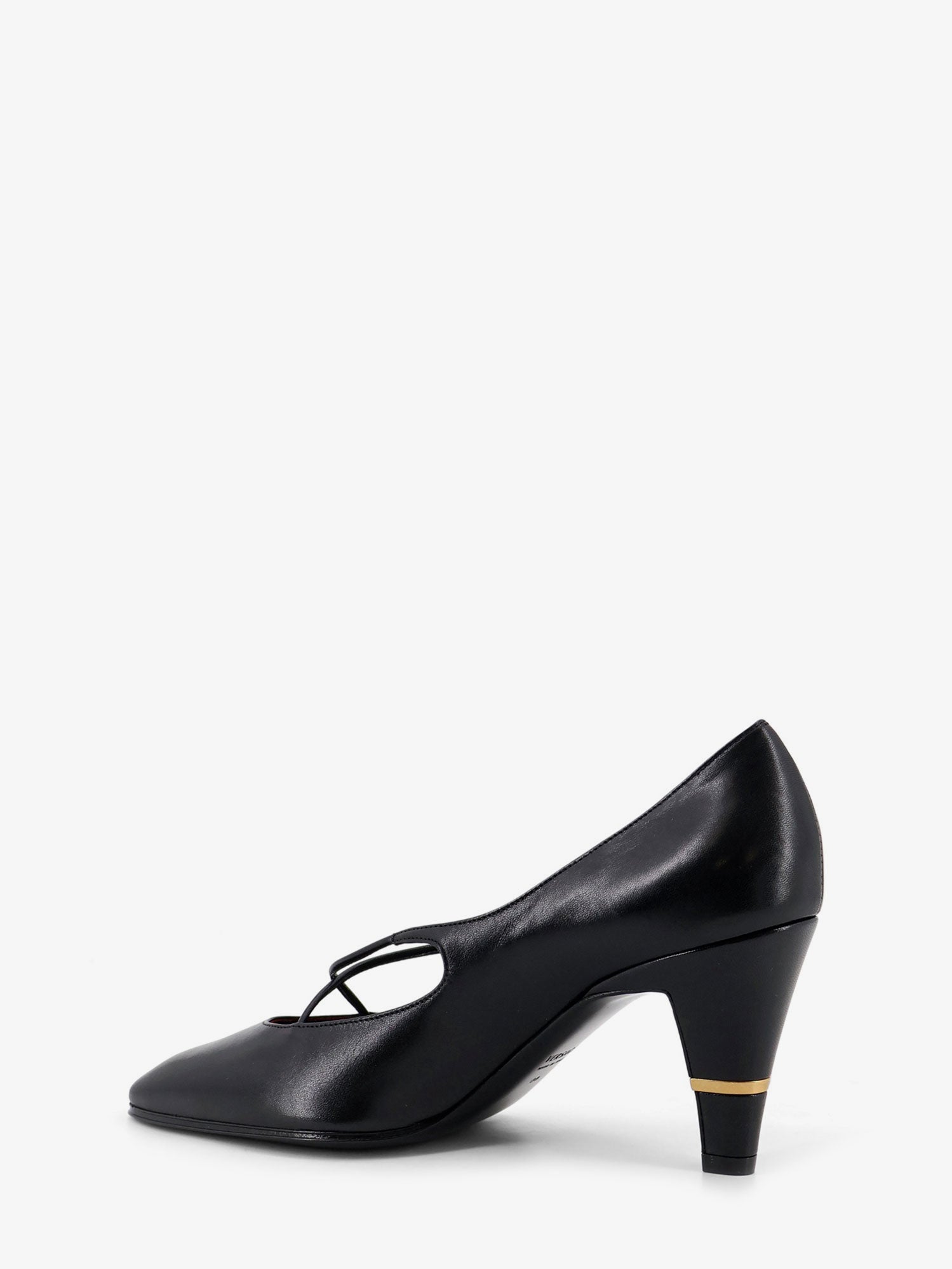 Versace Women Criss-Cross Medallion Leather Pumps VERSACE