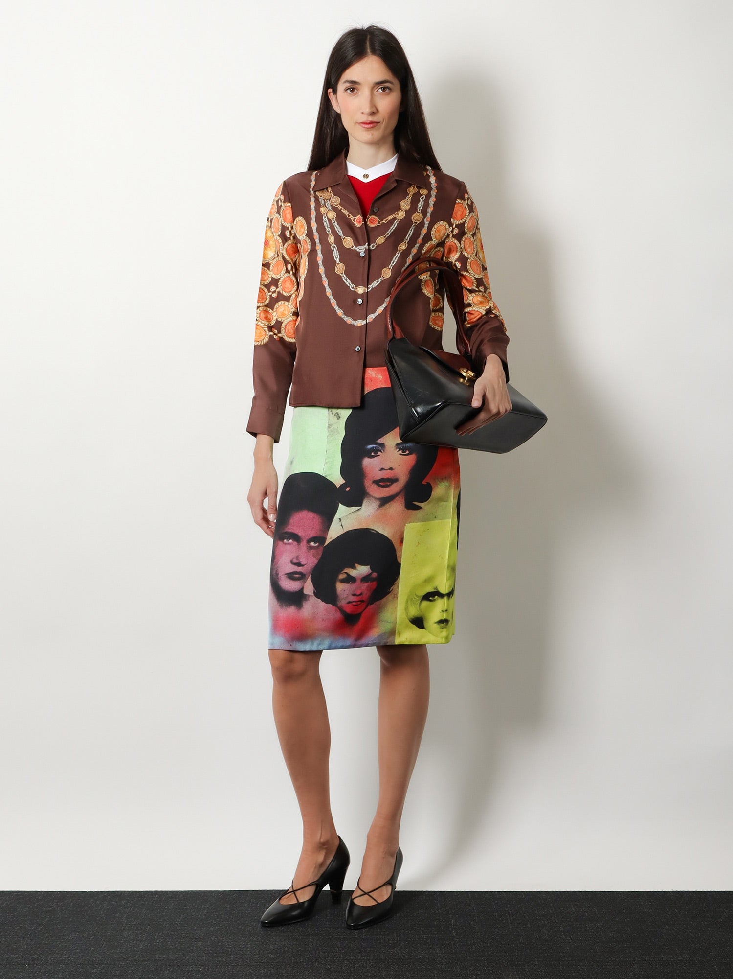 Versace Women Vintage Cotton T-Shirt VERSACE
