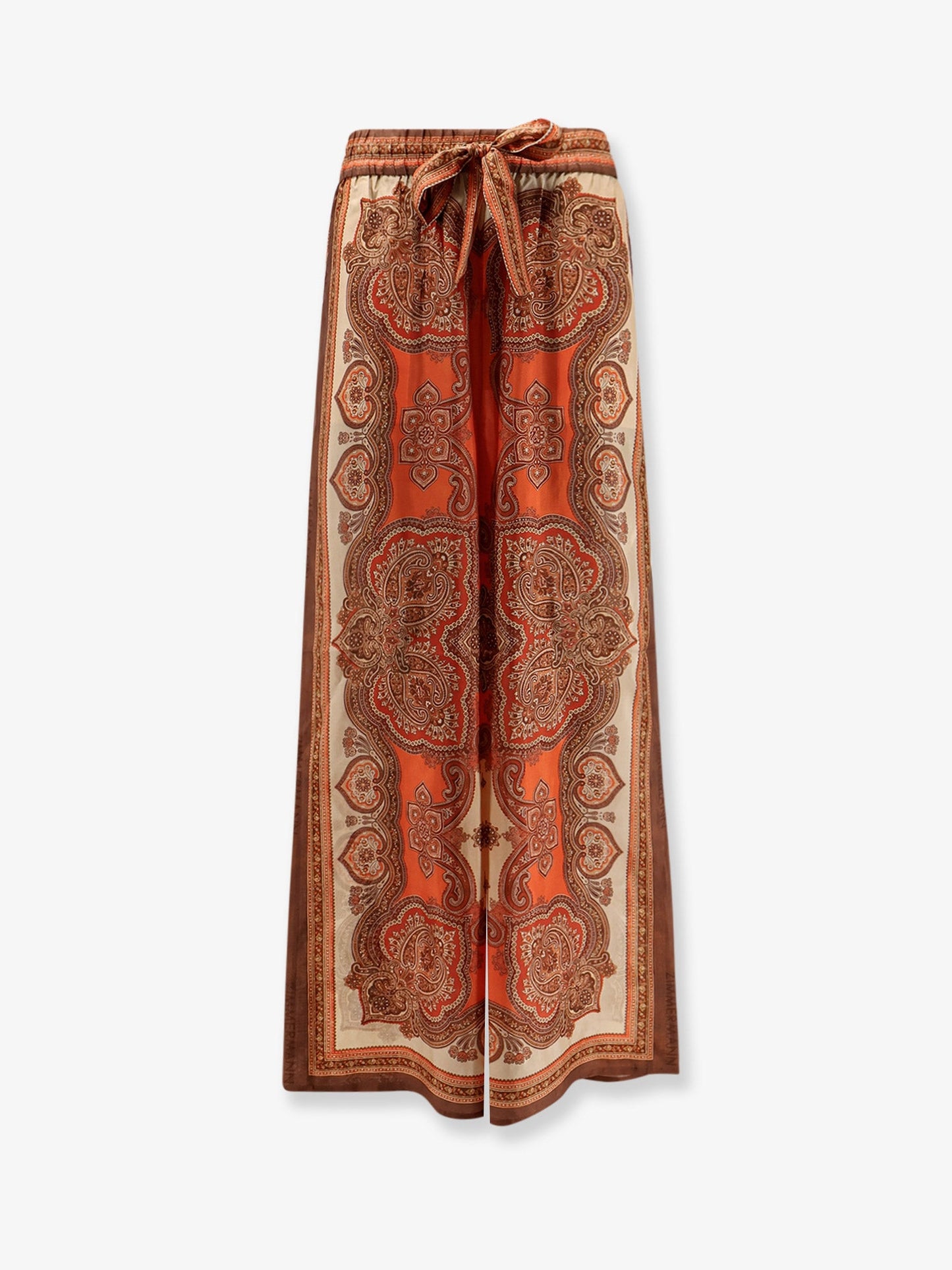 Zimmermann Women Mahon Silk Trousers With Paisley Print ZIMMERMANN