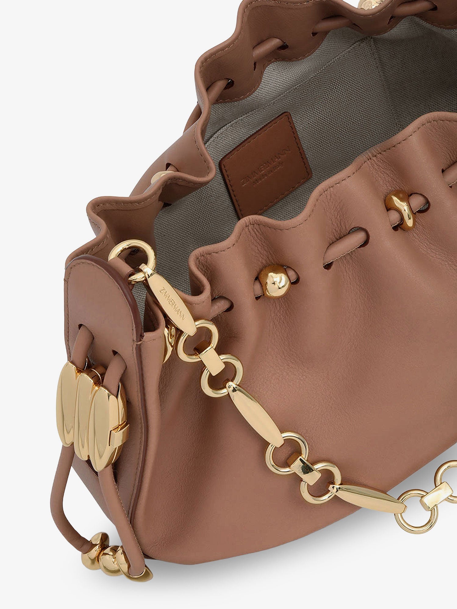 Zimmermann Women Halcyon Leather Clutch ZIMMERMANN