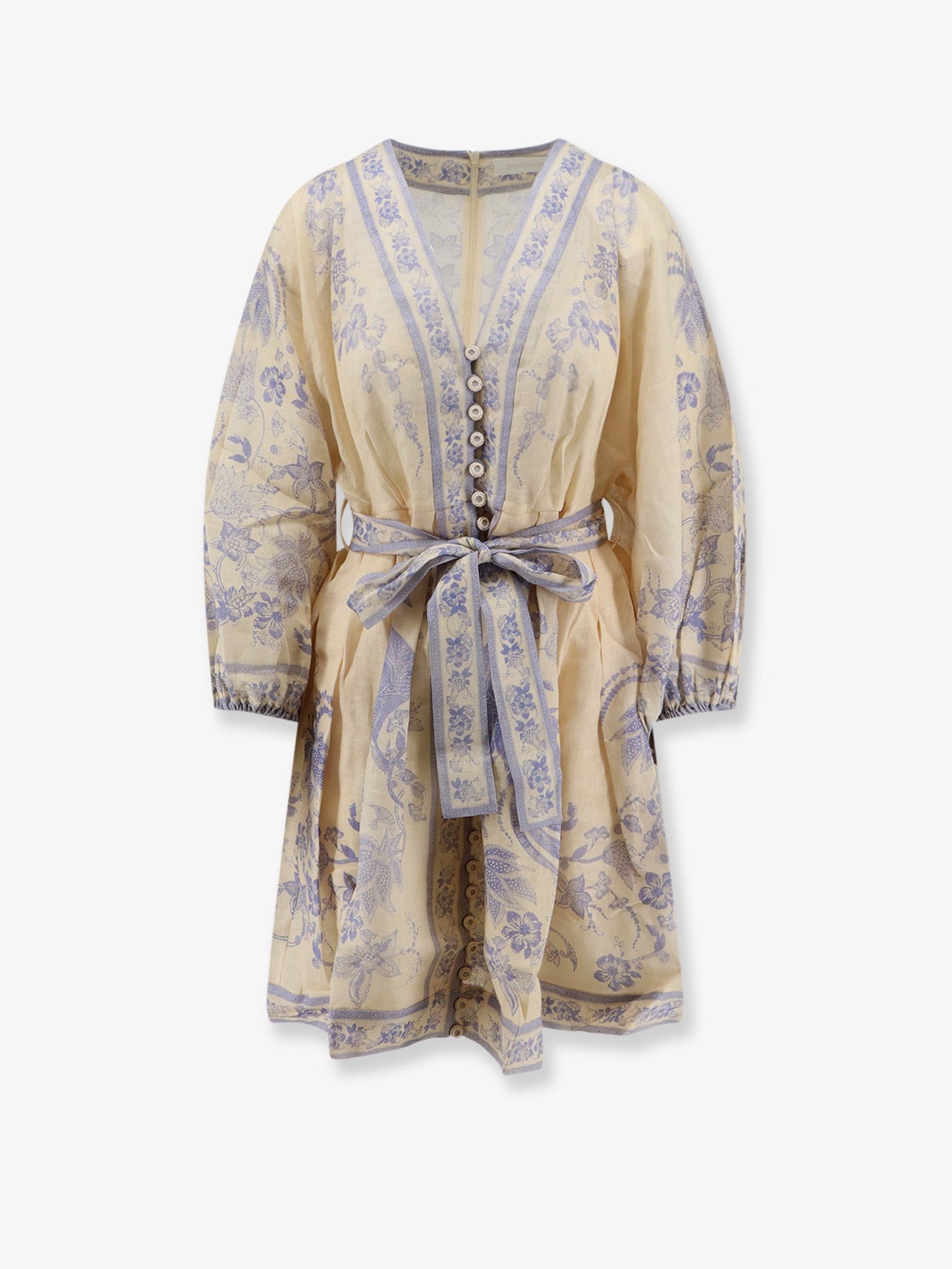 Zimmermann Women Indra Printed Linen Dress ZIMMERMANN