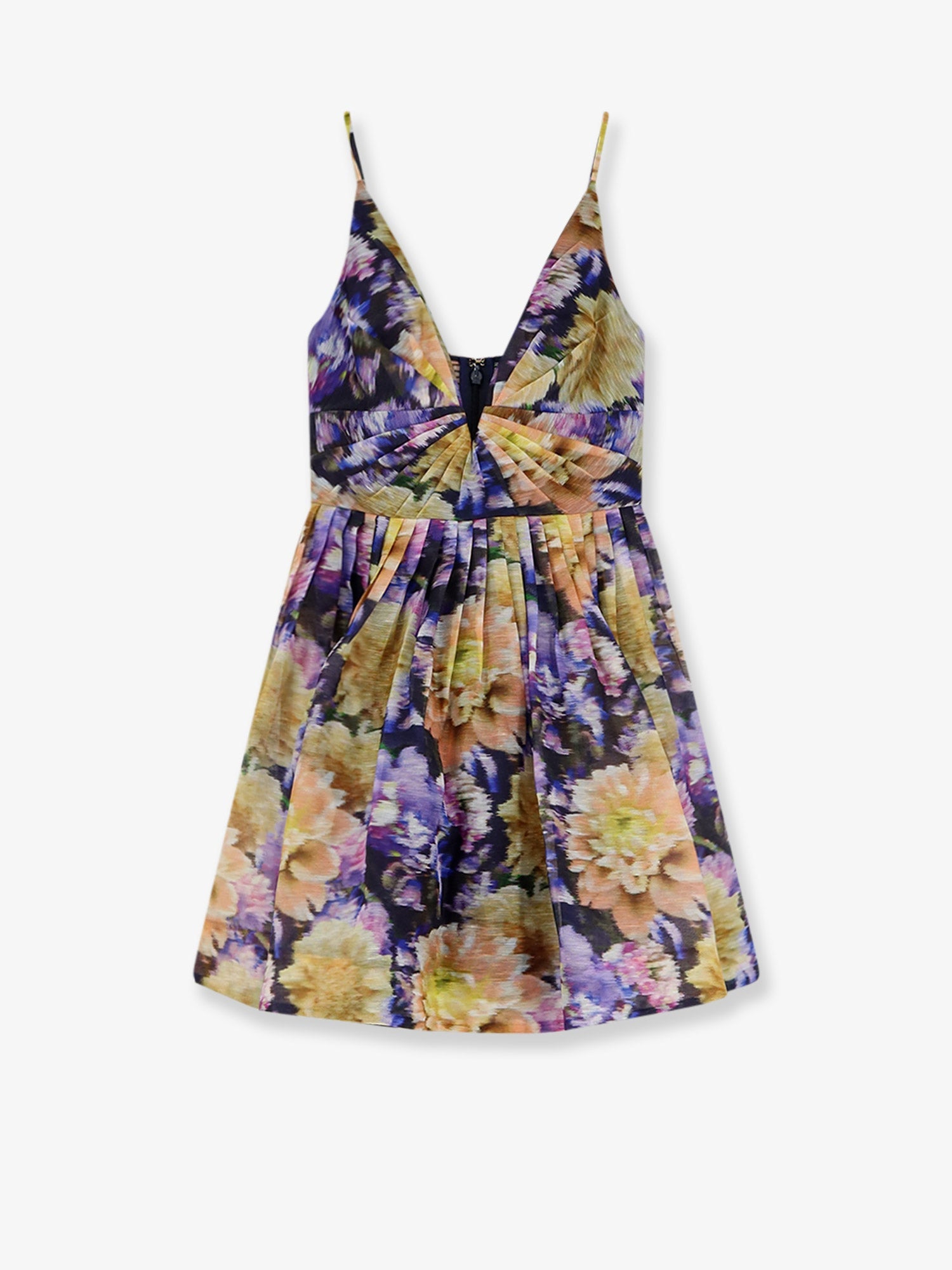 Zimmermann Women Luna Silk And Linen Blend Dress With All-Over Floral Print ZIMMERMANN