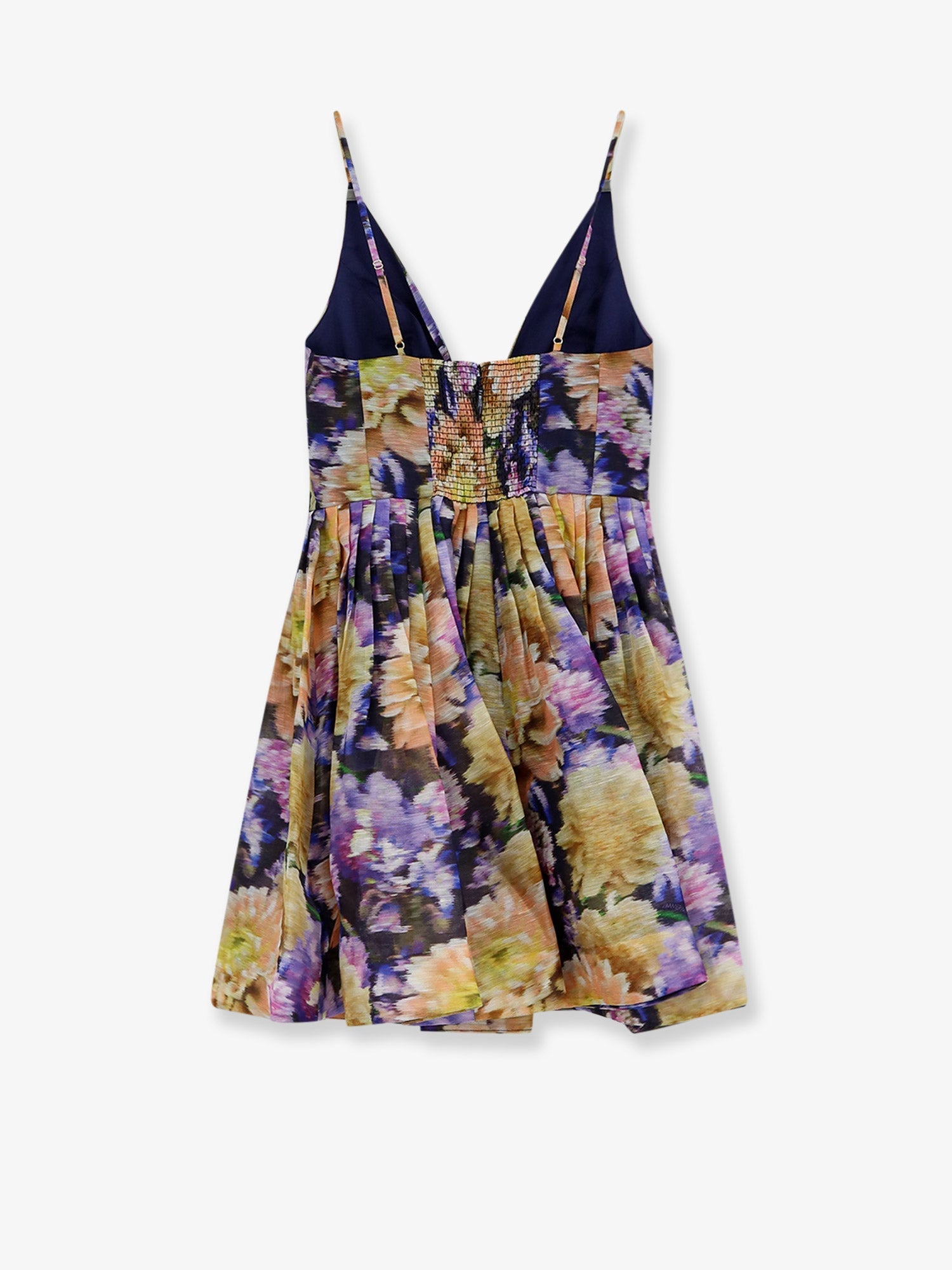 Zimmermann Women Luna Silk And Linen Blend Dress With All-Over Floral Print ZIMMERMANN