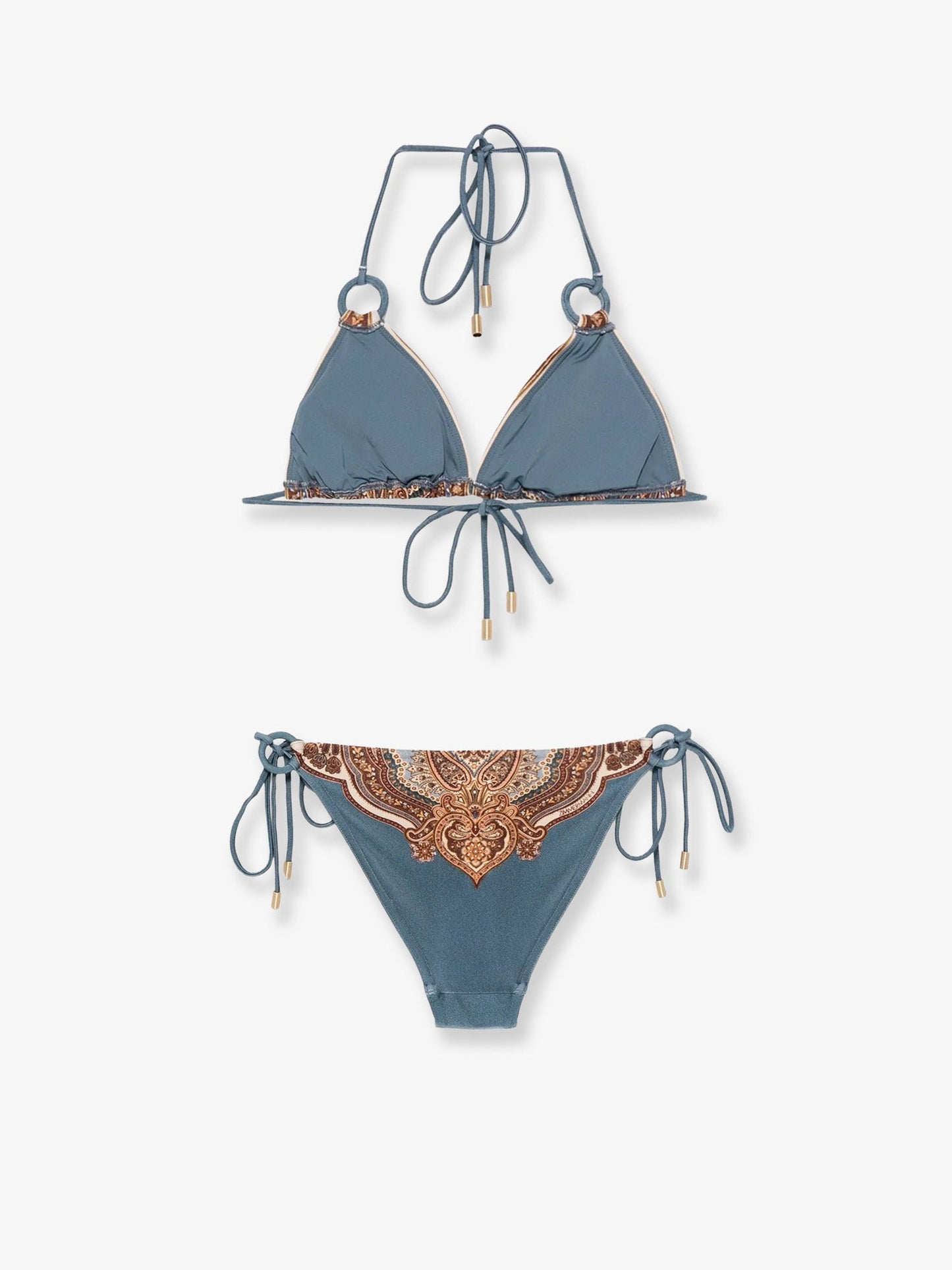Zimmermann Women Mahon Nylon Bikini With Paisley Print ZIMMERMANN