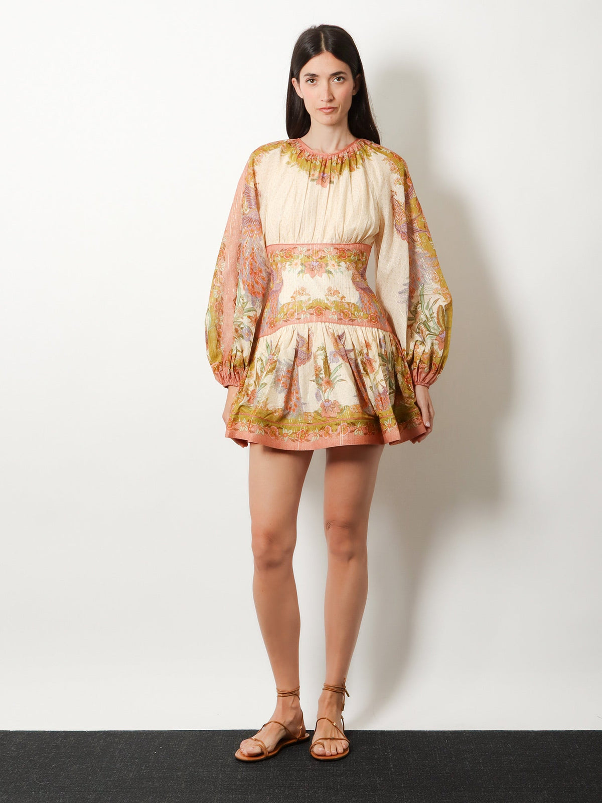 Zimmermann Women Zimmermann Women Indra Cotton And Silk Mini Dress ZIMMERMANN