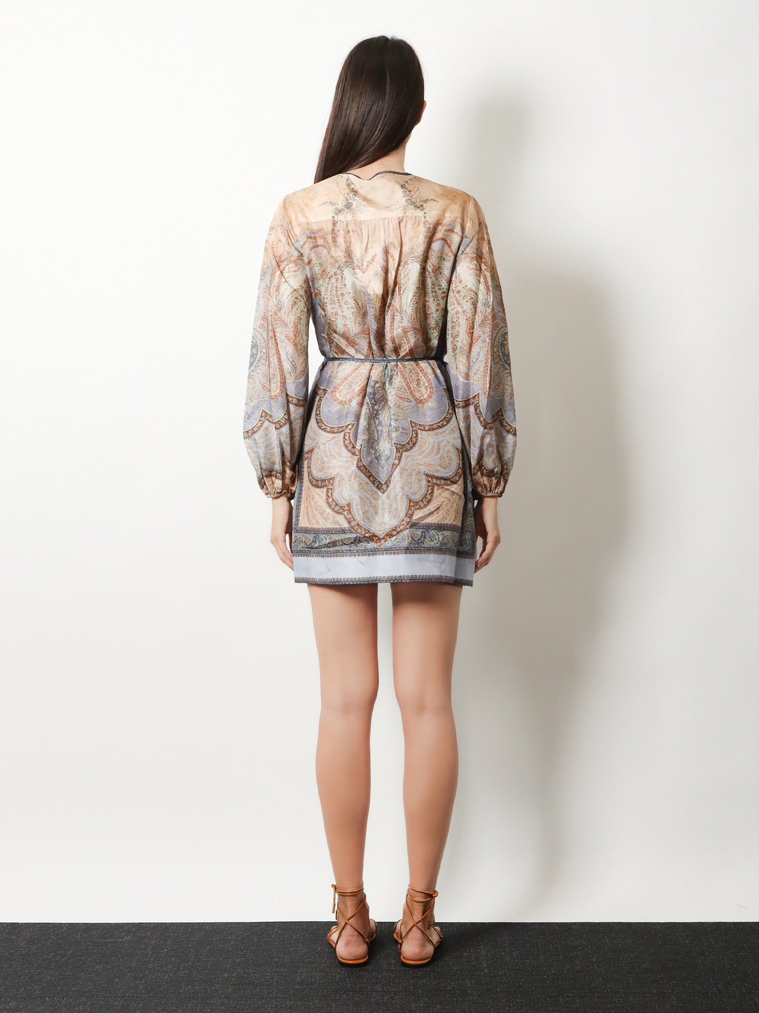 Zimmermann Women Wanderlust Tunic Silk Mini Dress ZIMMERMANN