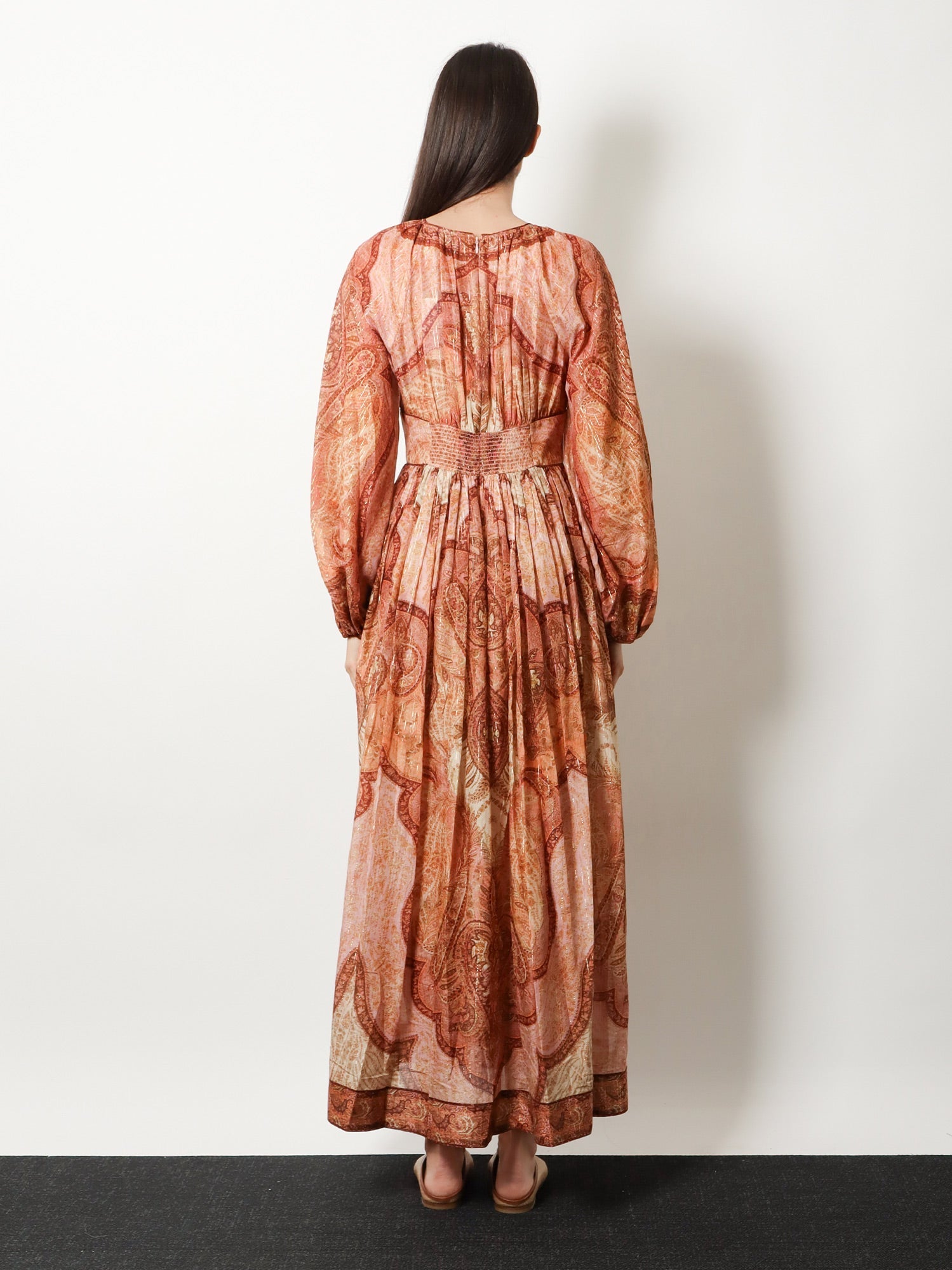 Zimmermann Women Cotton And Silk Blend Wanderlust Long Dress ZIMMERMANN