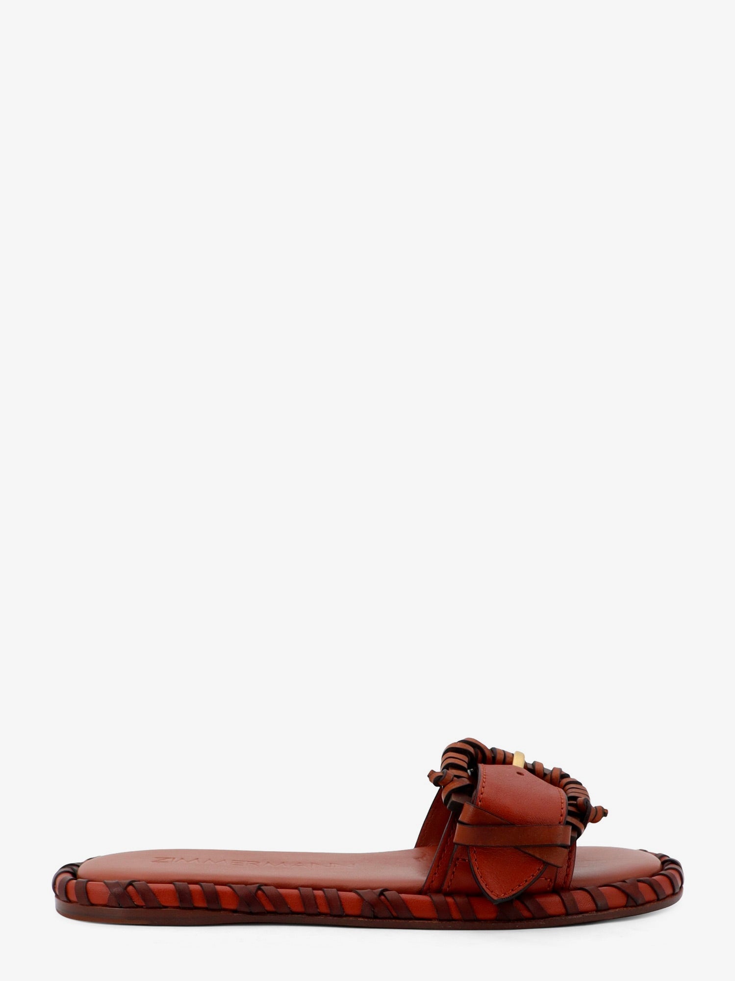 Zimmermann Women Alchemy Leather Sandals With Woven Details ZIMMERMANN
