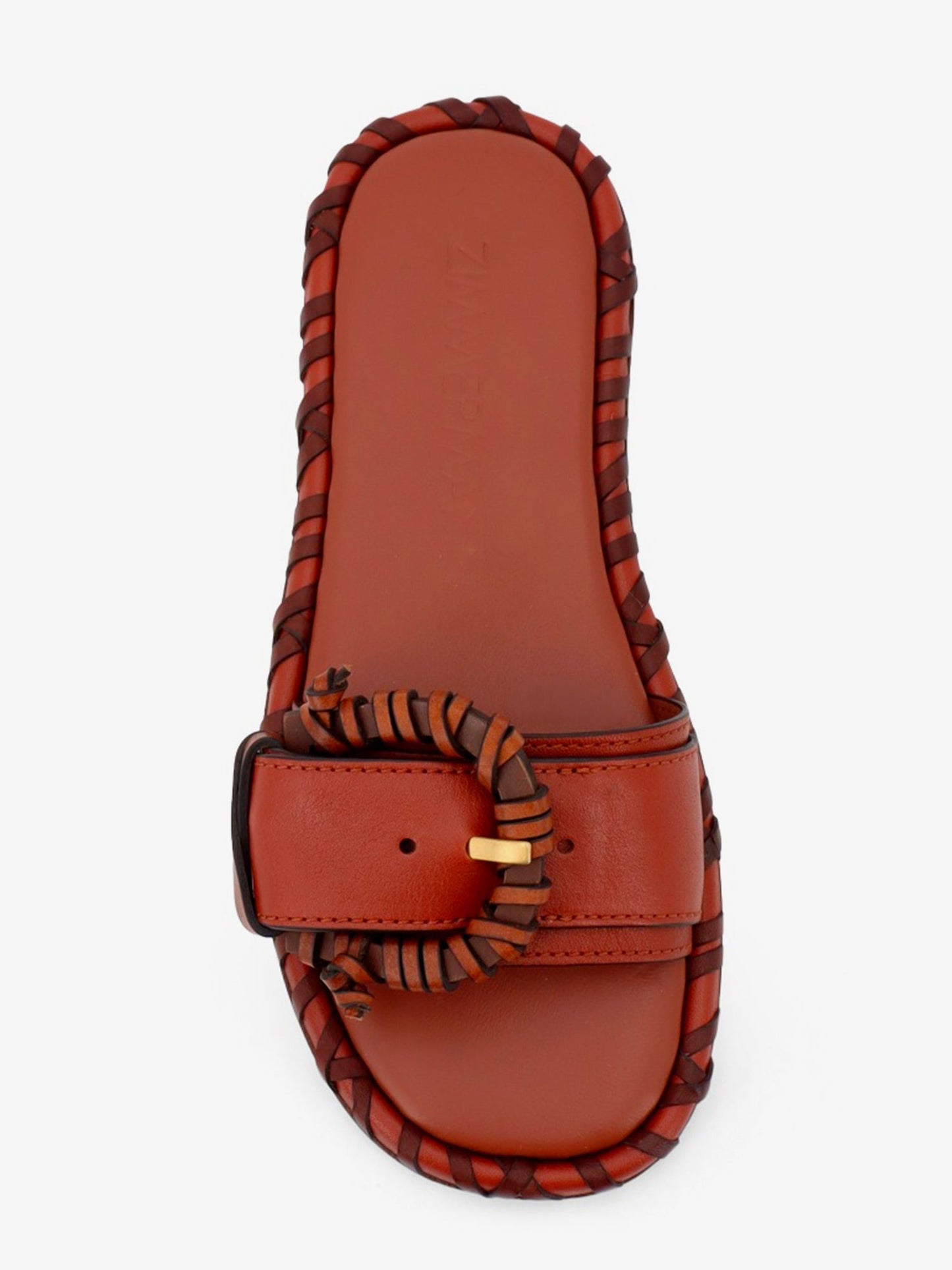 Zimmermann Women Alchemy Leather Sandals With Woven Details ZIMMERMANN