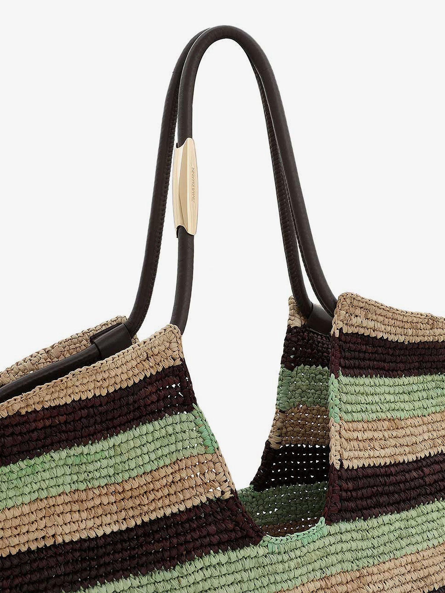 Zimmermann Women Golden Time Rafia Shoulder Bag With Fringe ZIMMERMANN